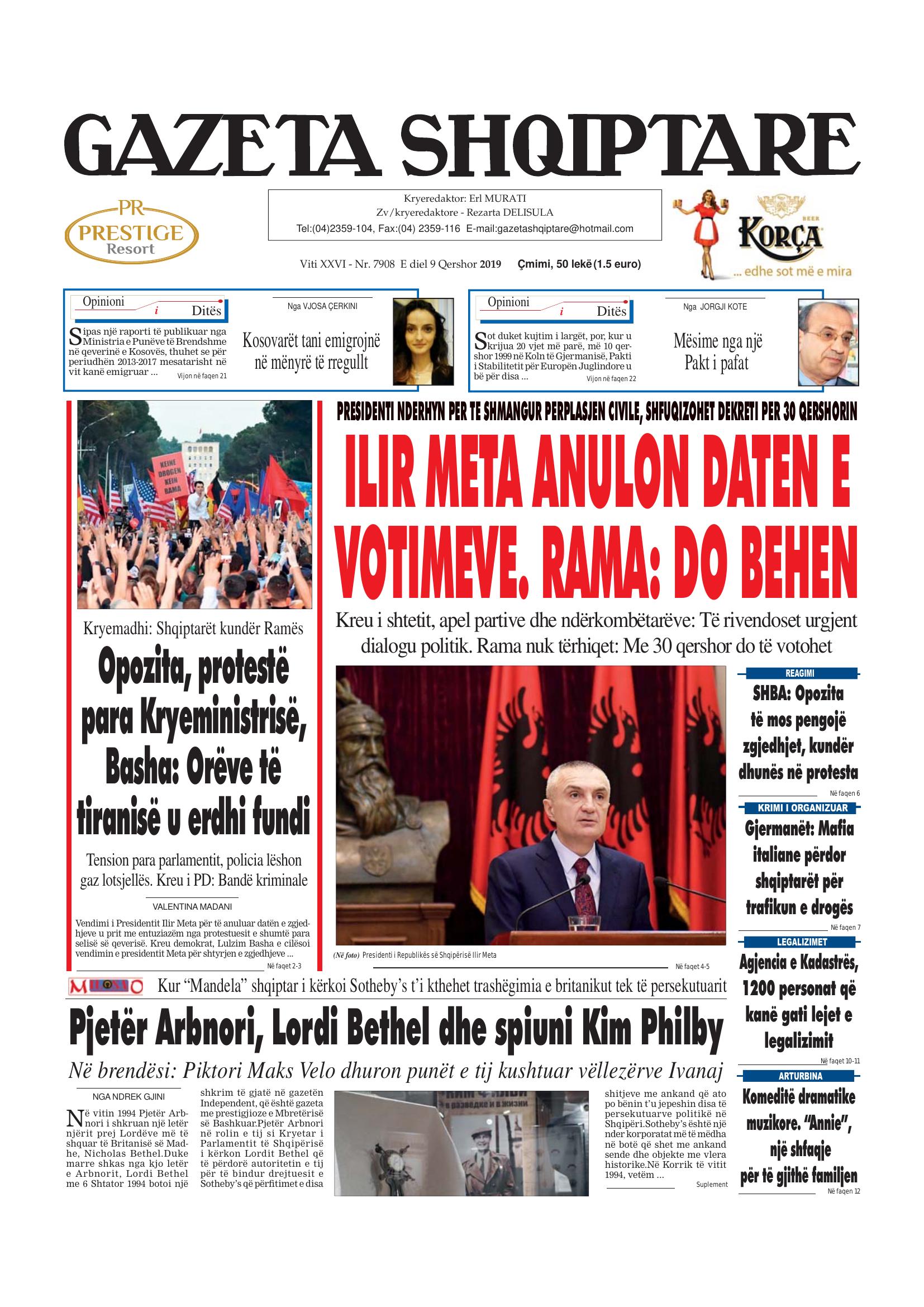 Gazeta Shqiptare 2019-06-09