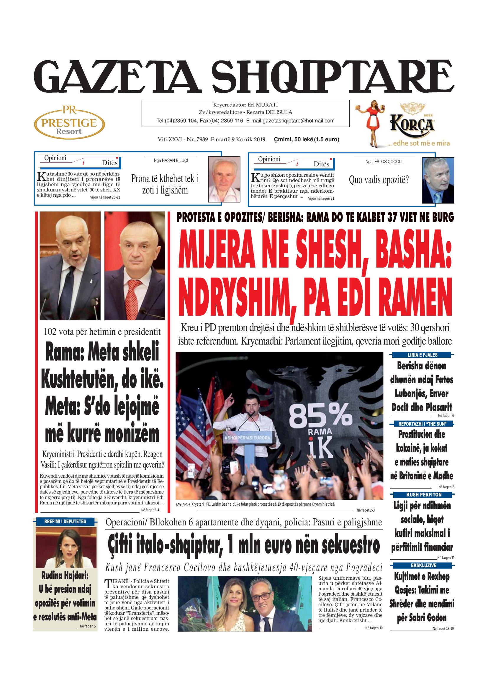 Gazeta Shqiptare 2019-07-09