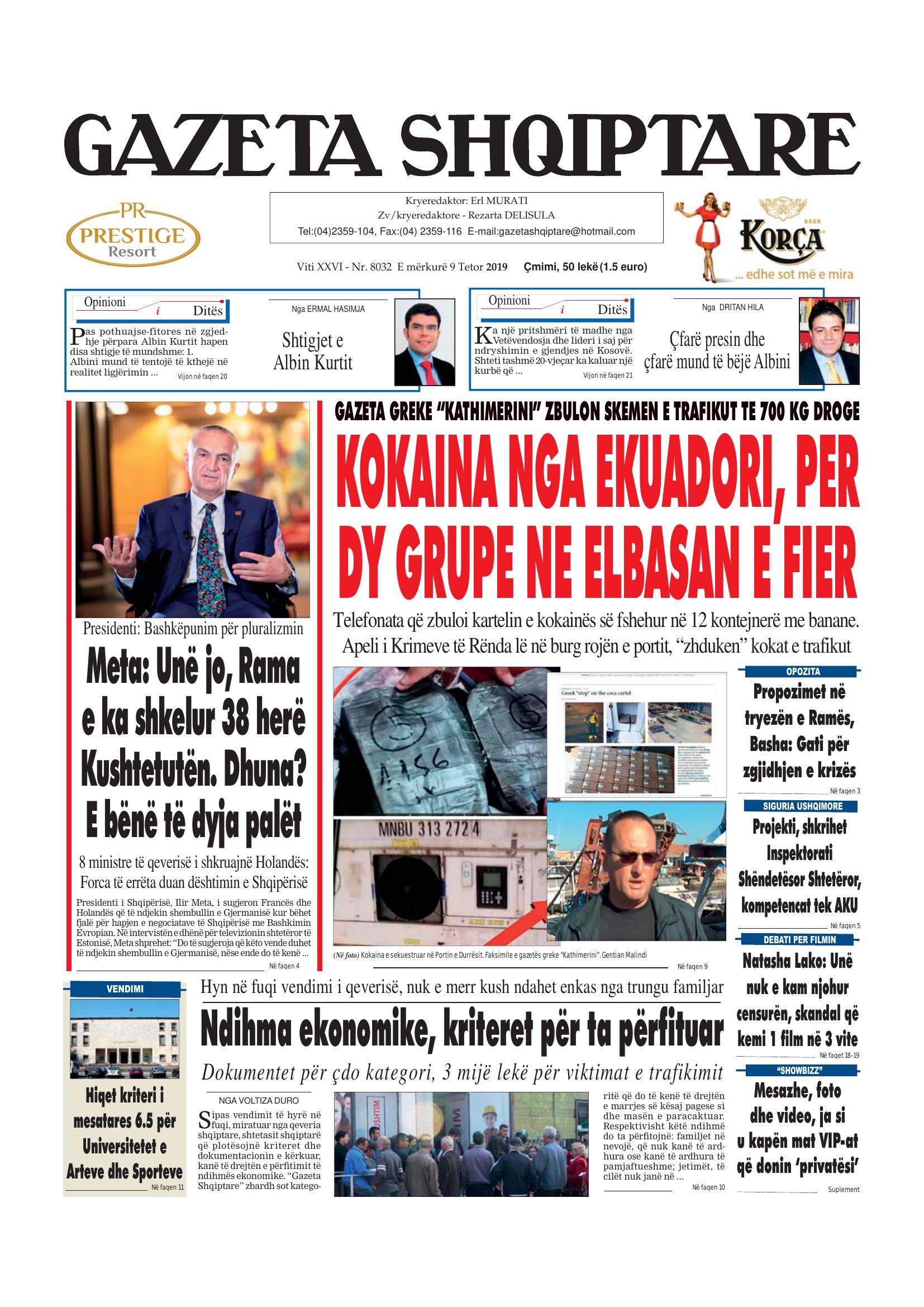 Gazeta Shqiptare 2019-10-09