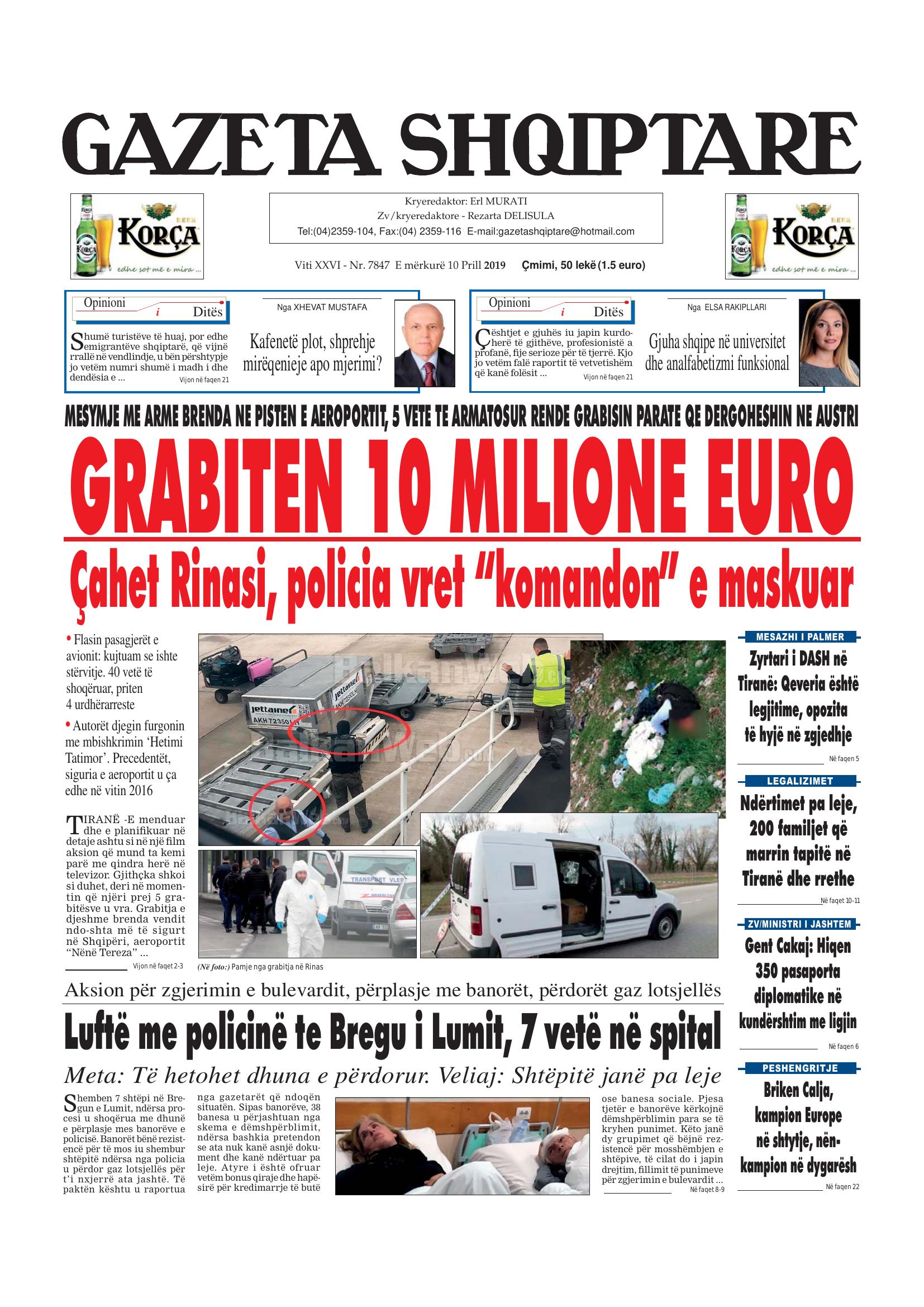 Gazeta Shqiptare 2019-04-10