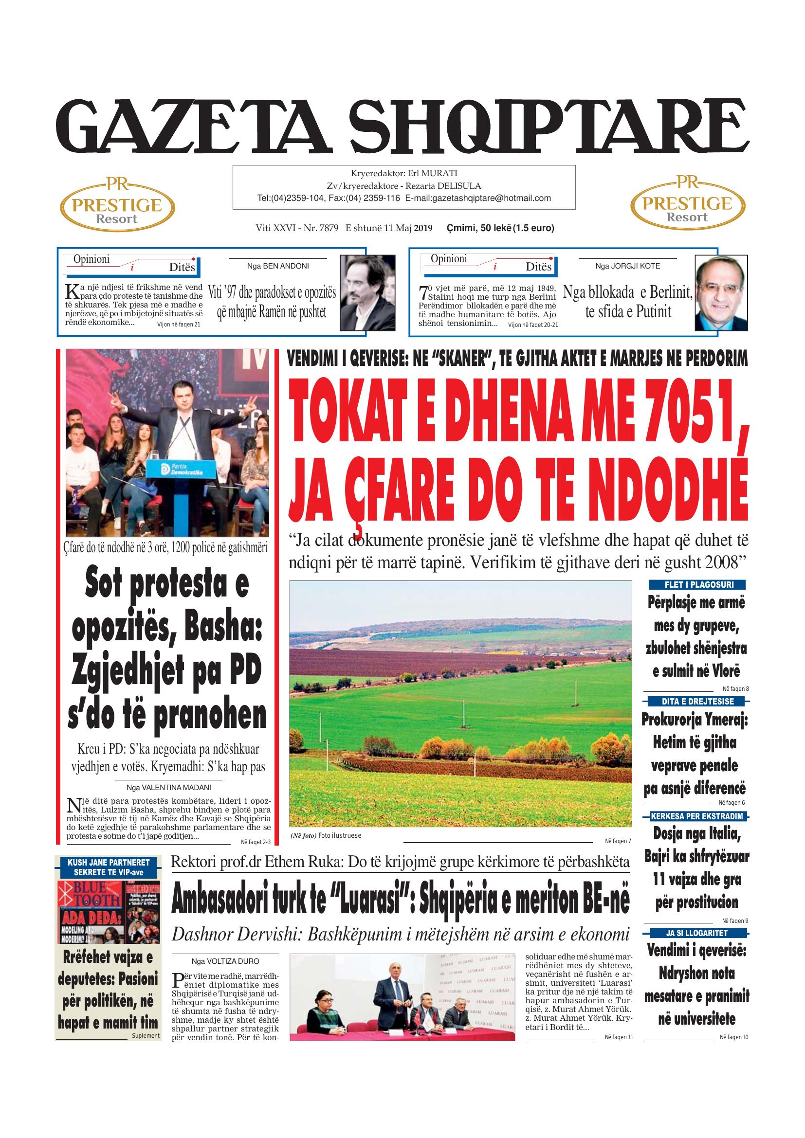 Gazeta Shqiptare 2019-05-11