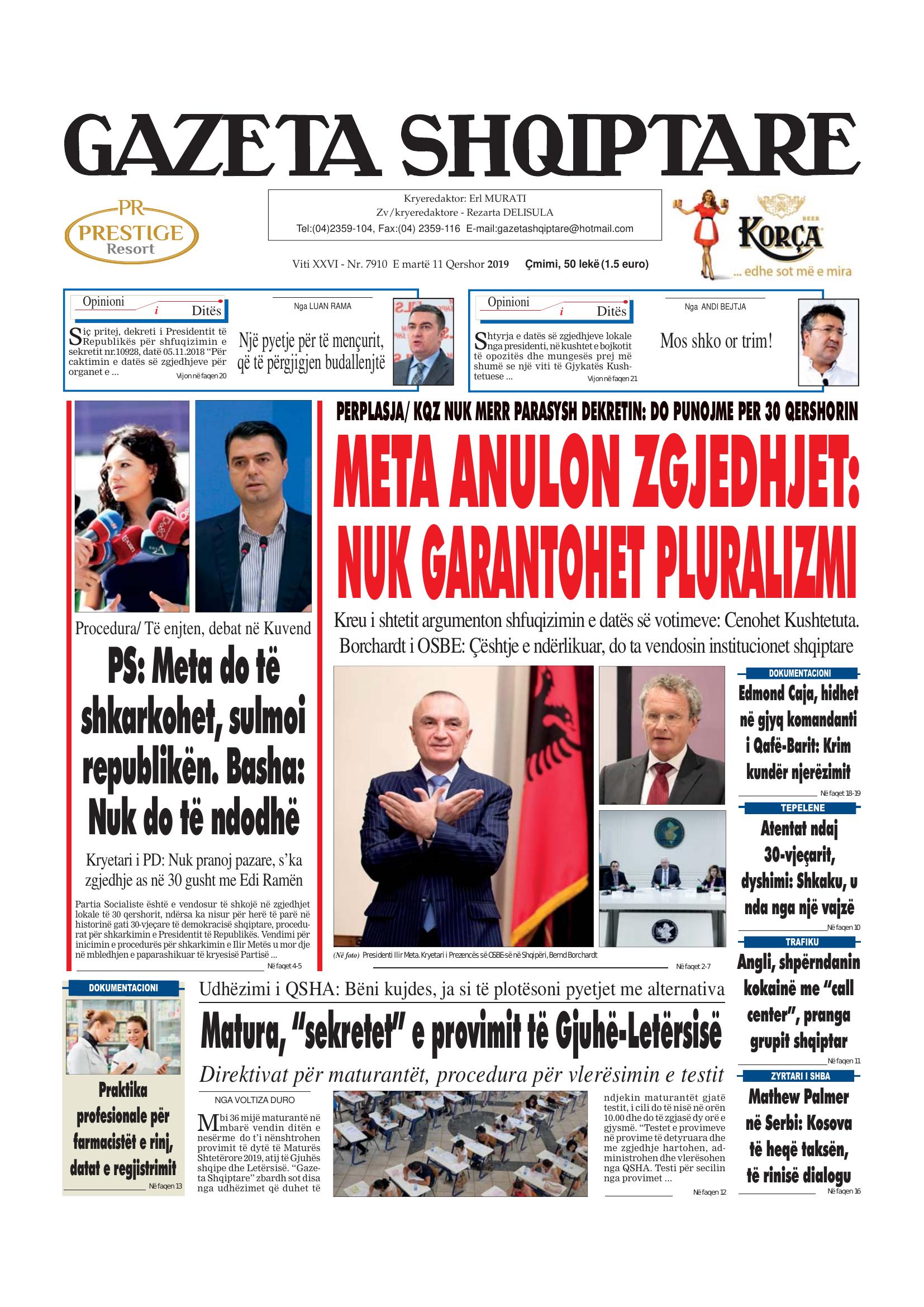 Gazeta Shqiptare 2019-06-11