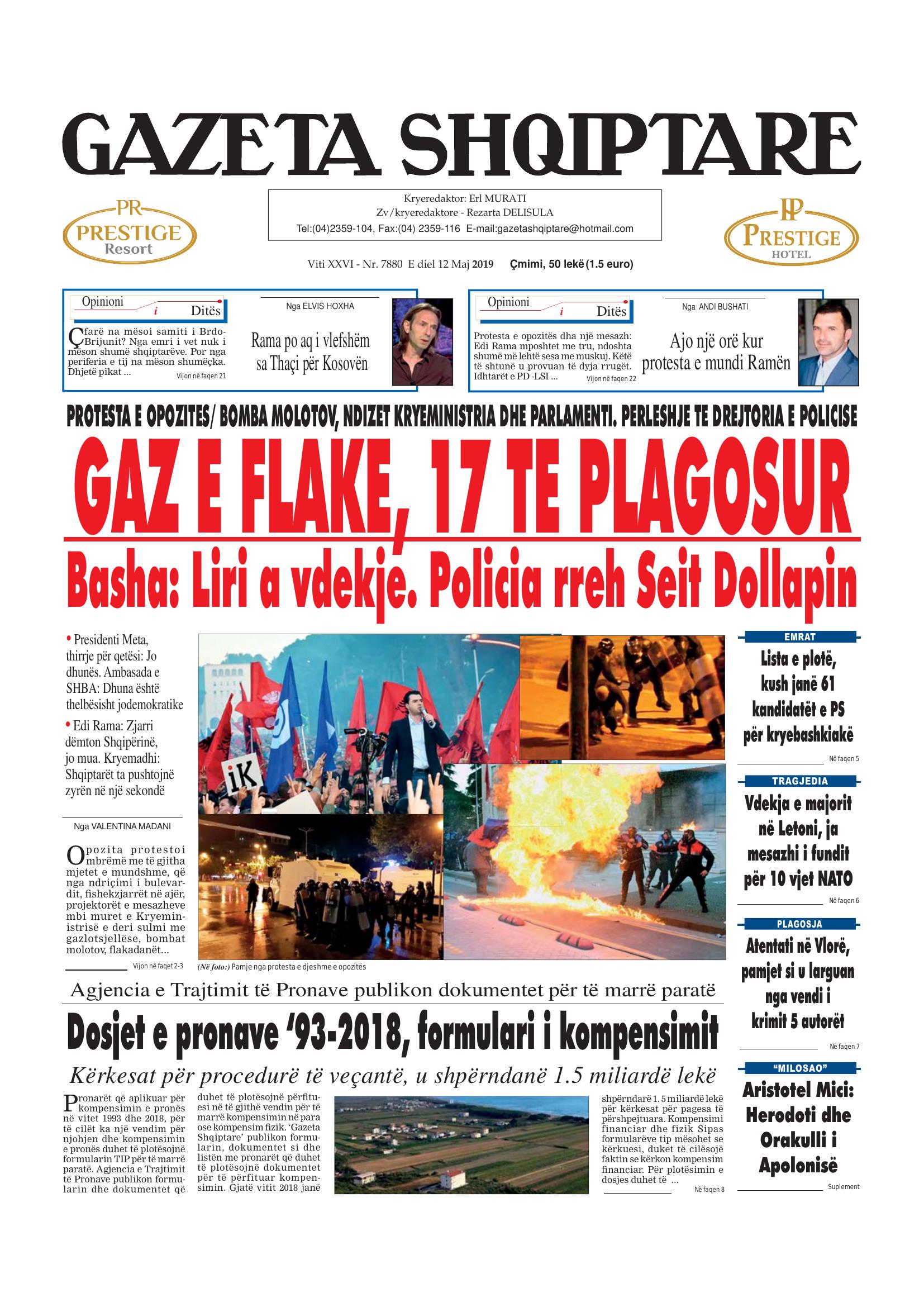 Gazeta Shqiptare 2019-05-12