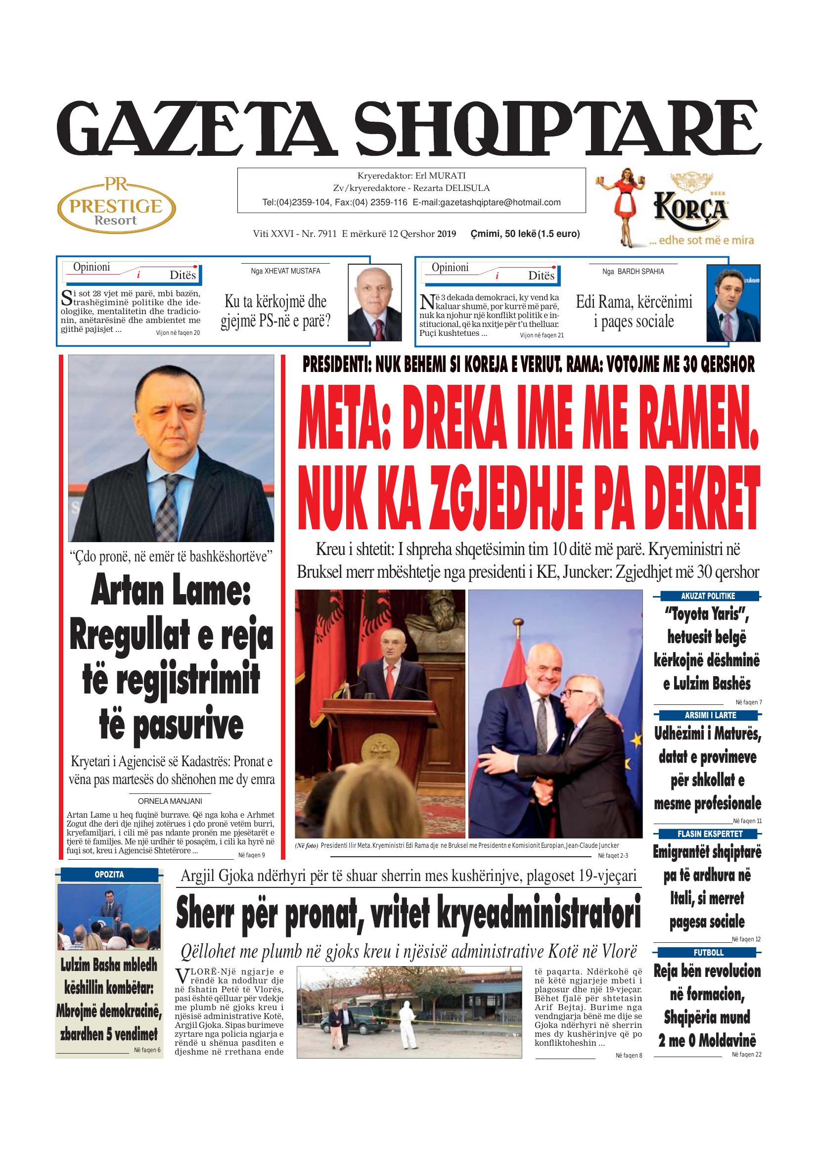 Gazeta Shqiptare 2019-06-12