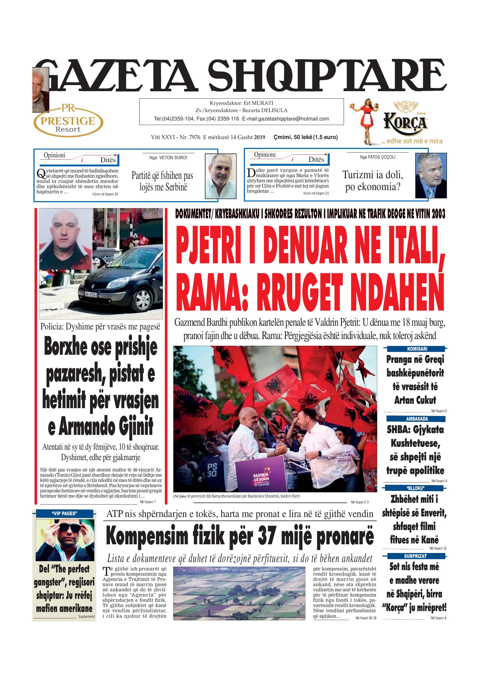 Gazeta Shqiptare 2019-08-14