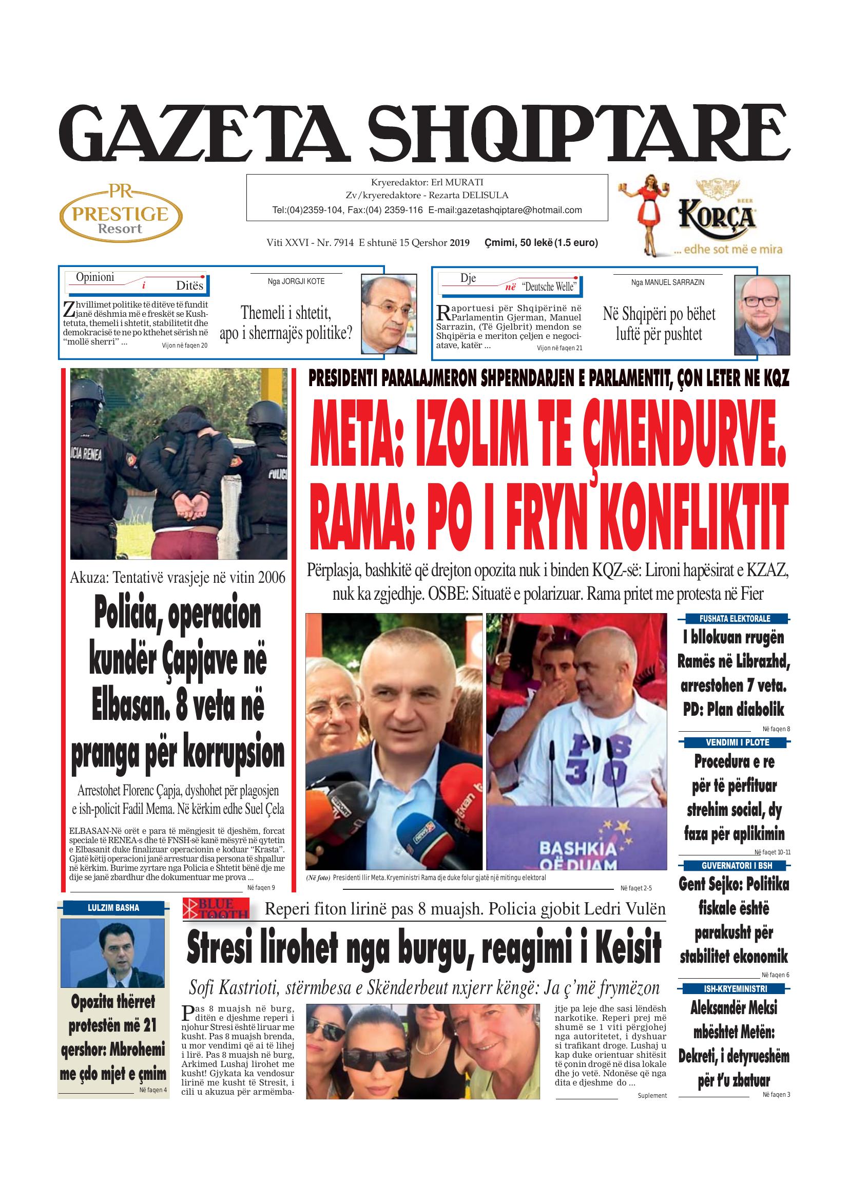 Gazeta Shqiptare 2019-06-15