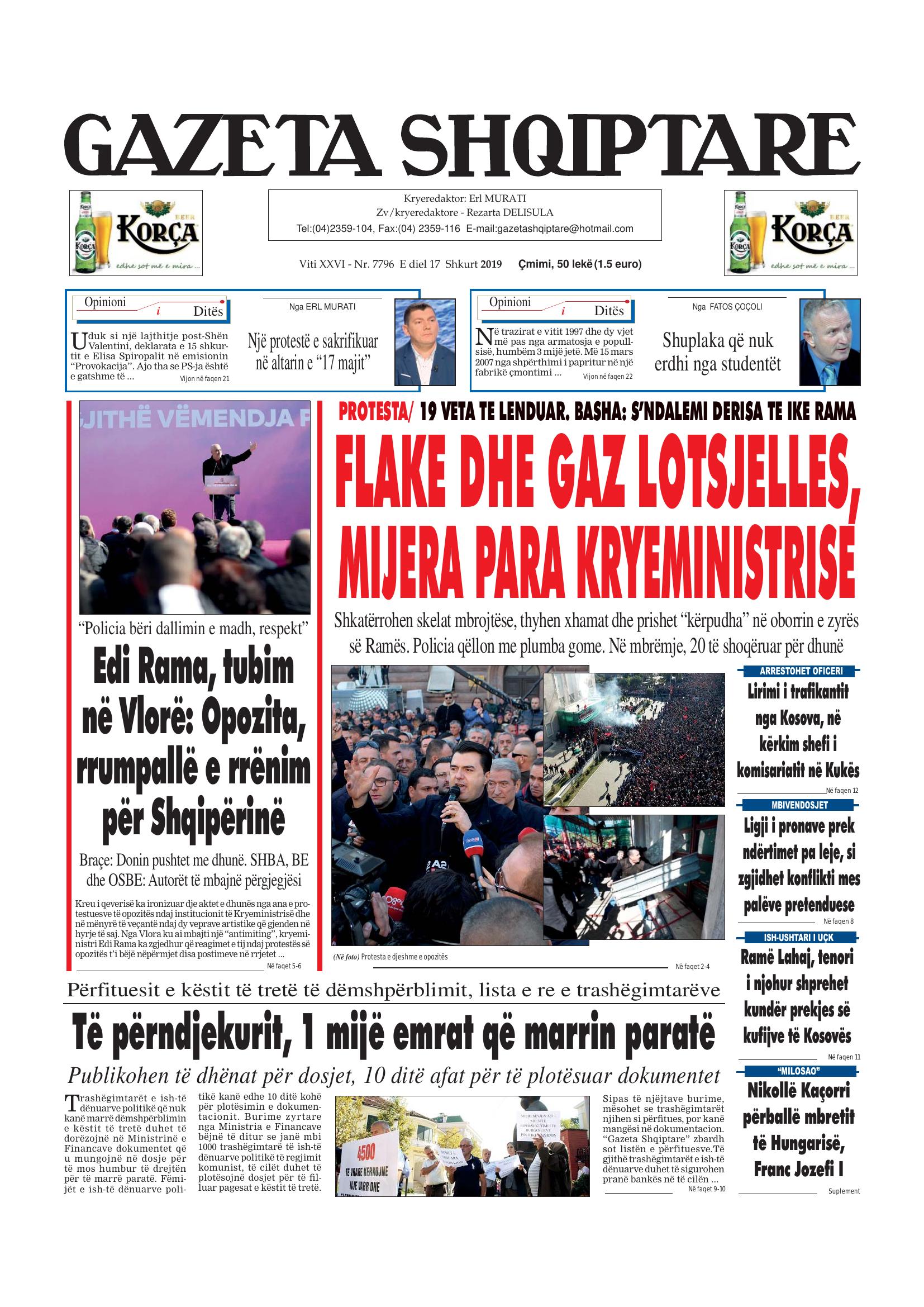 Gazeta Shqiptare 2019-02-17