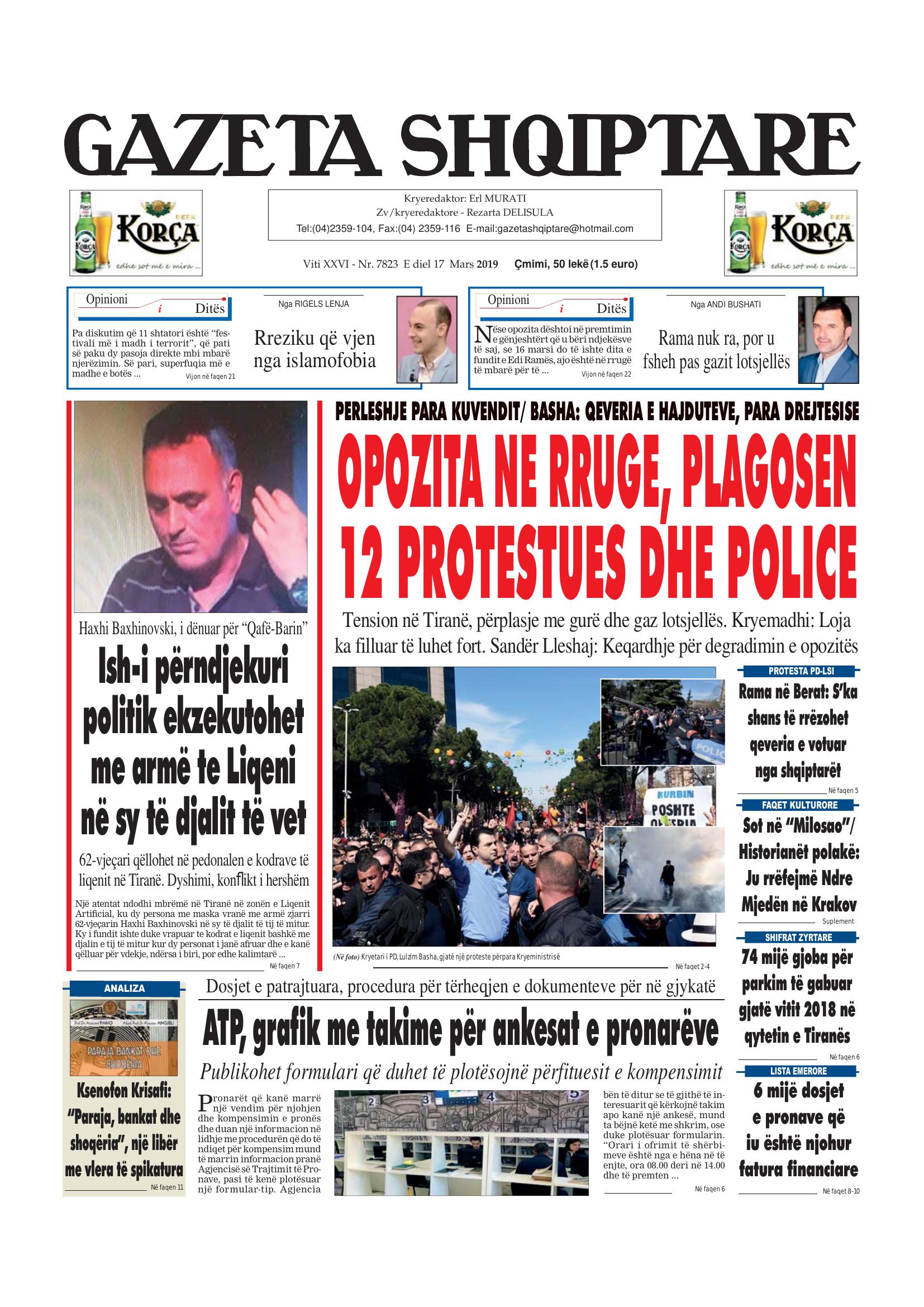 Gazeta Shqiptare 2019-03-17