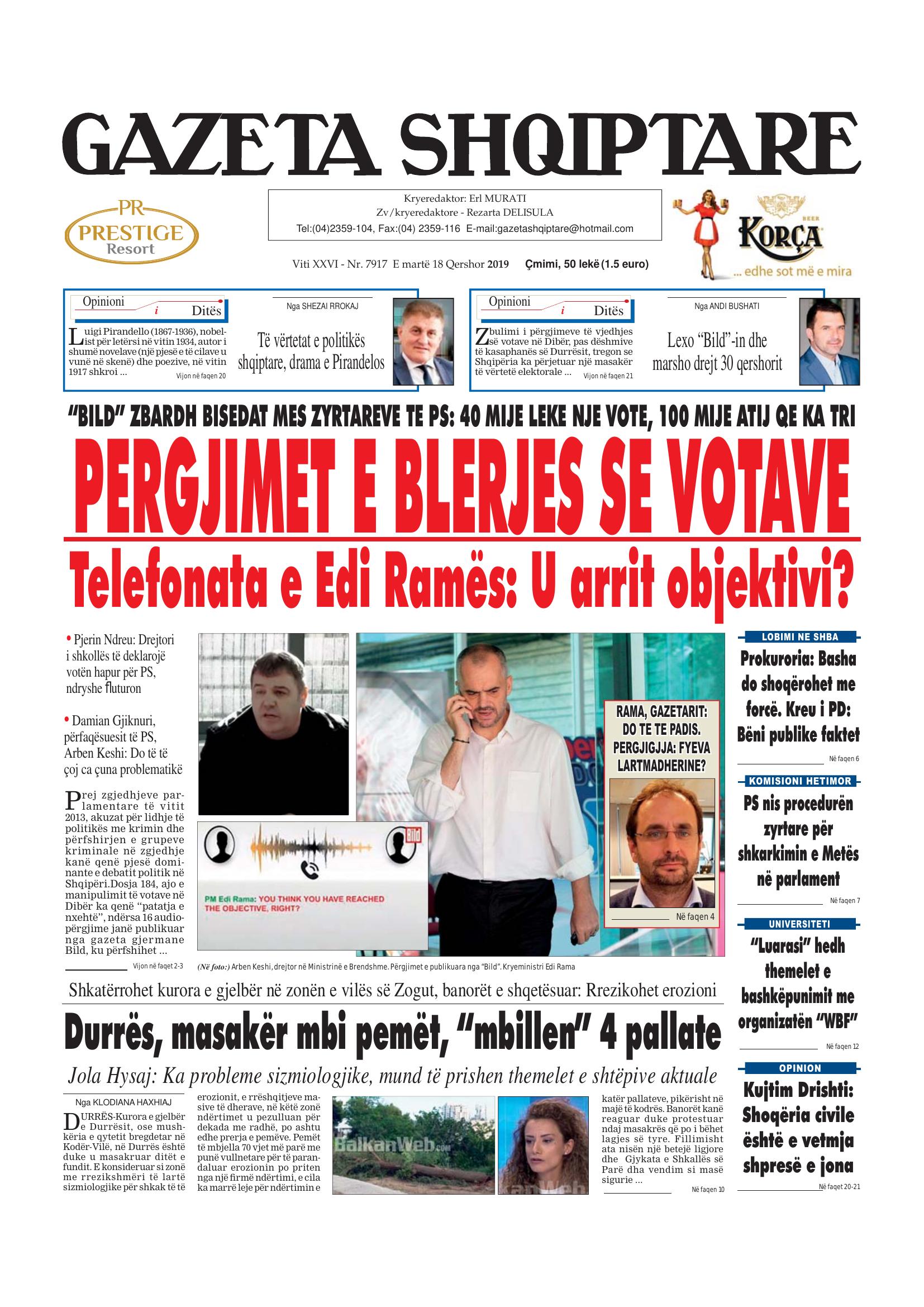 Gazeta Shqiptare 2019-06-18