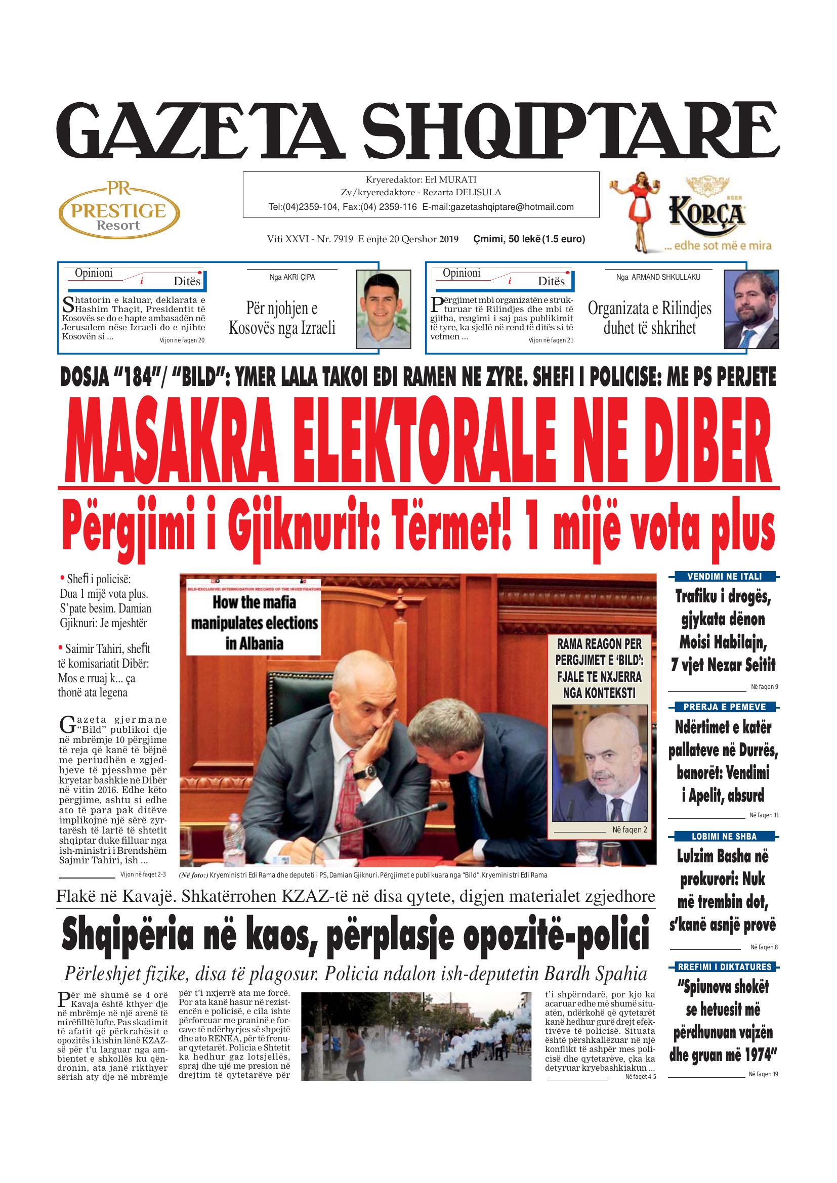 Gazeta Shqiptare 2019-06-20