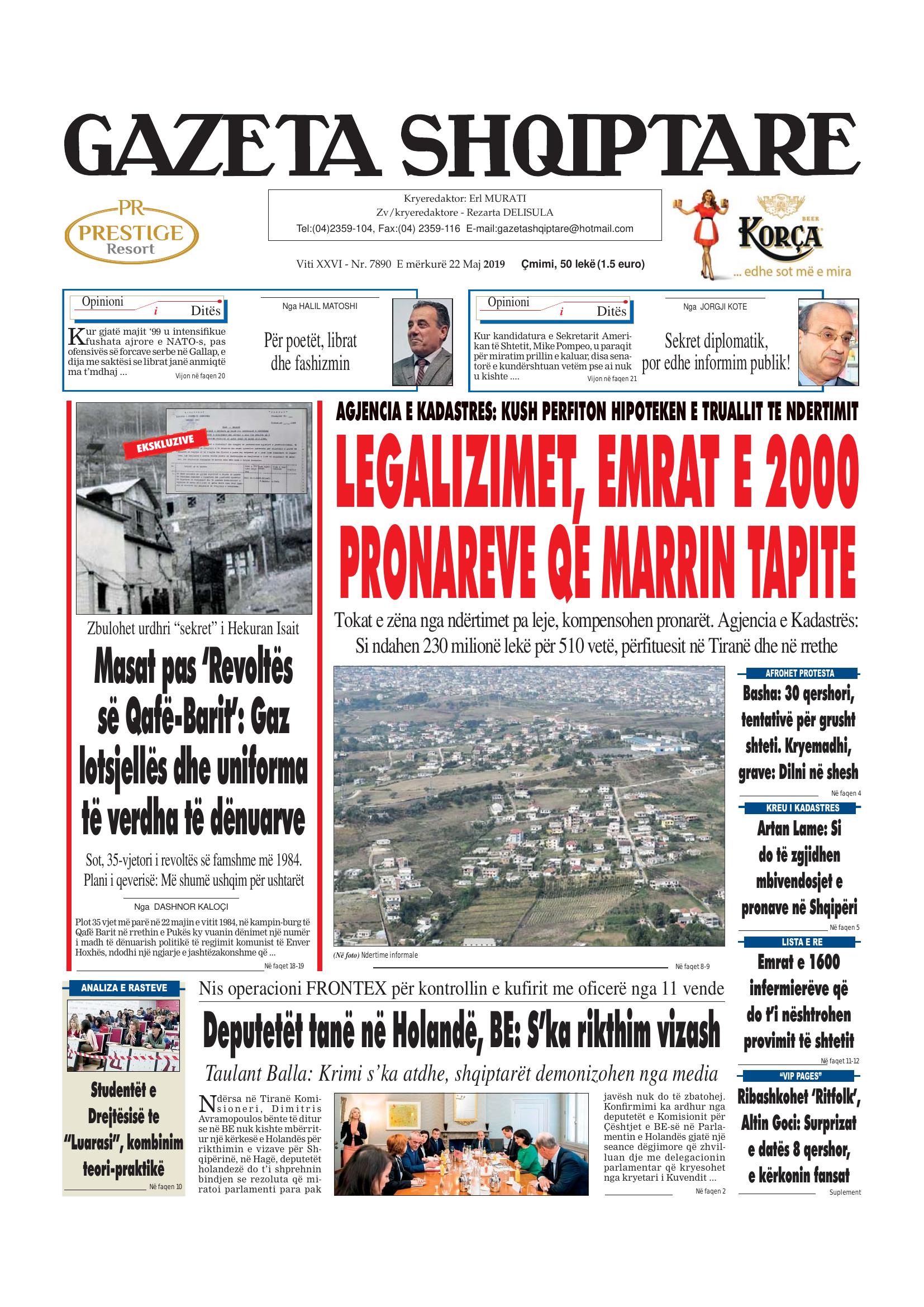 Gazeta Shqiptare 2019-05-22