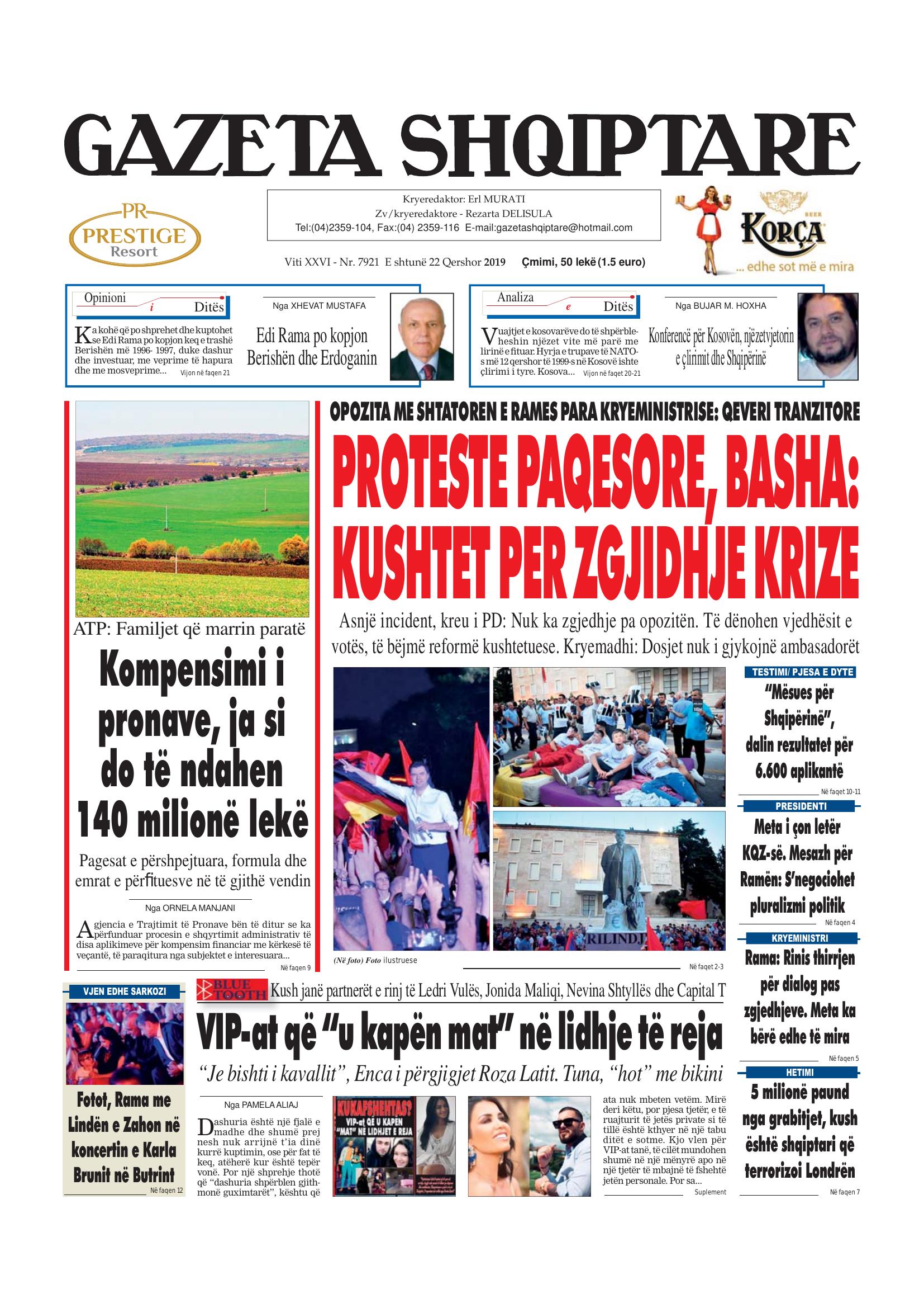 Gazeta Shqiptare 2019-06-22