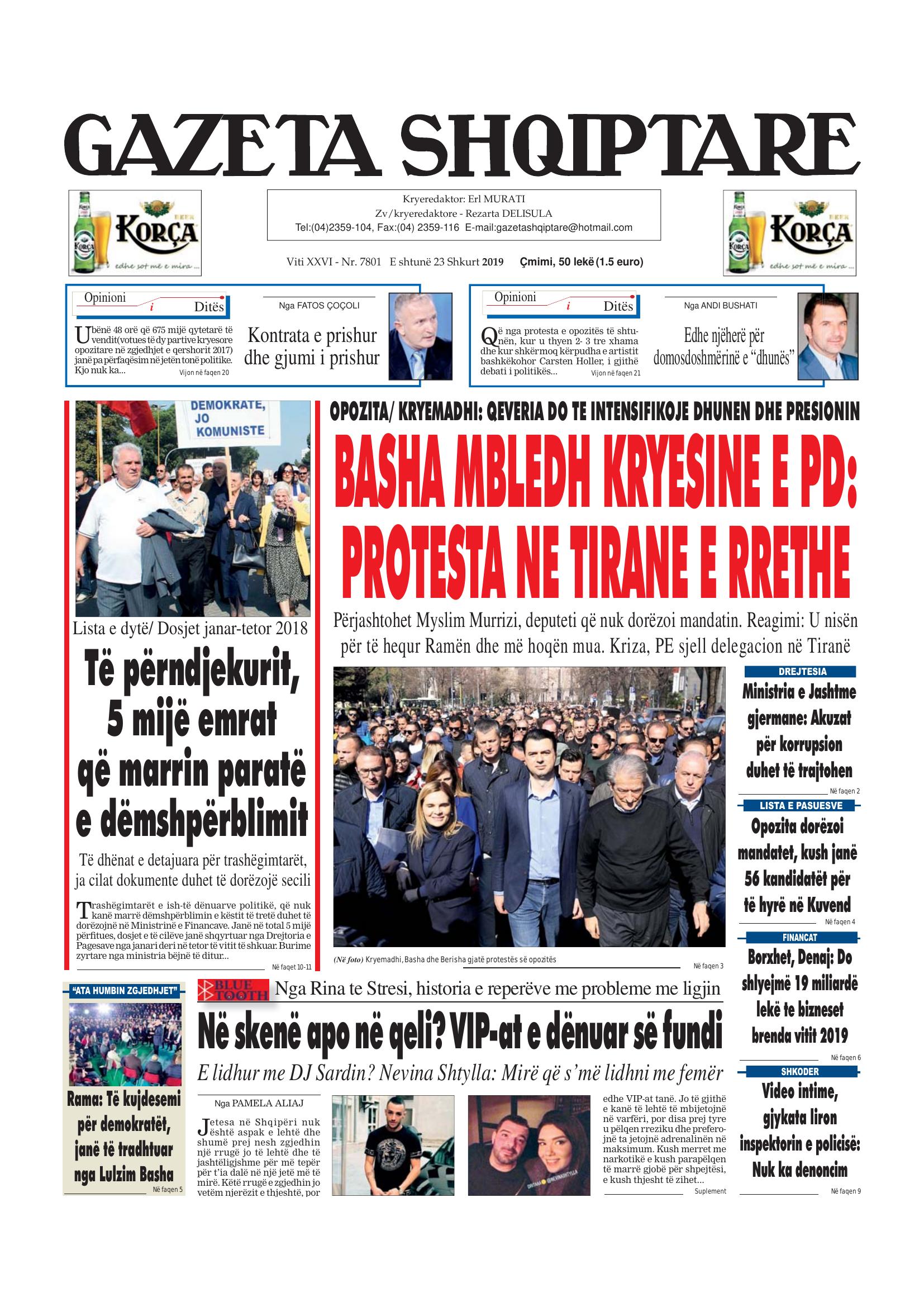 Gazeta Shqiptare 2019-02-23