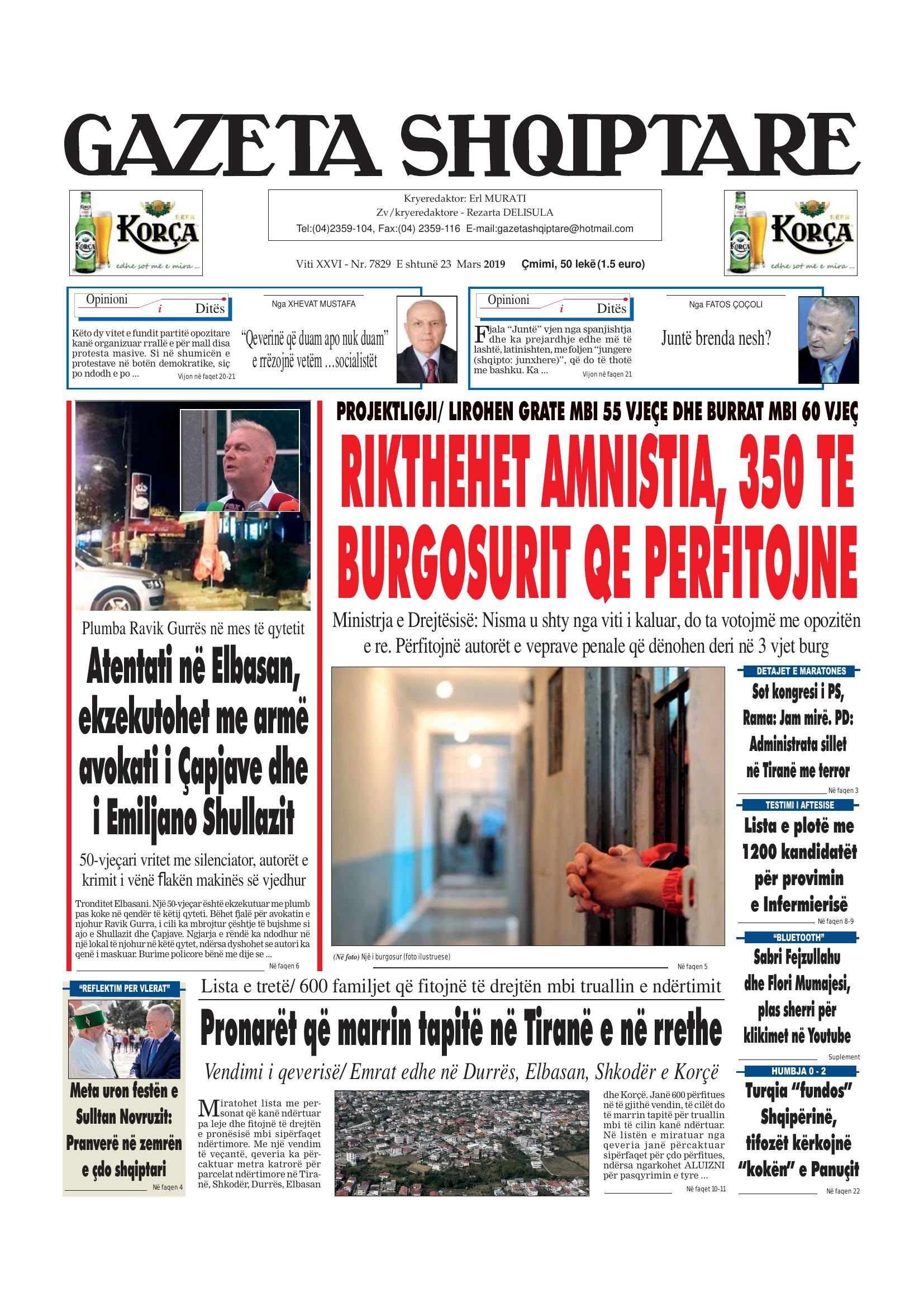 Gazeta Shqiptare 2019-03-23