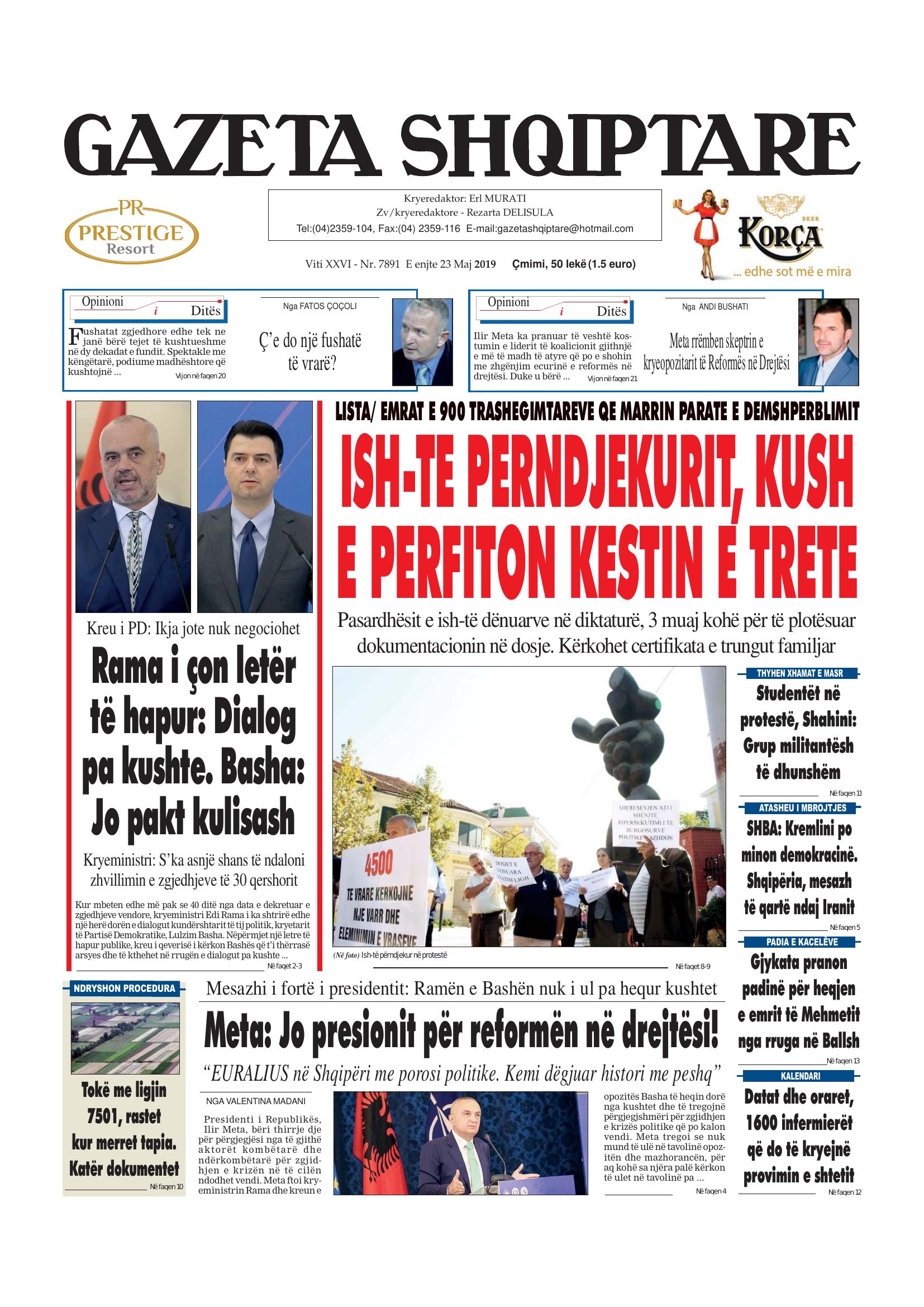 Gazeta Shqiptare 2019-05-23