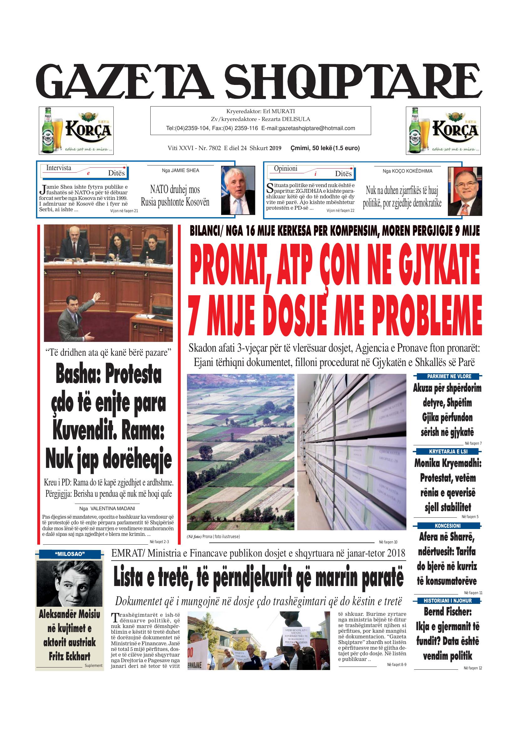 Gazeta Shqiptare 2019-02-24