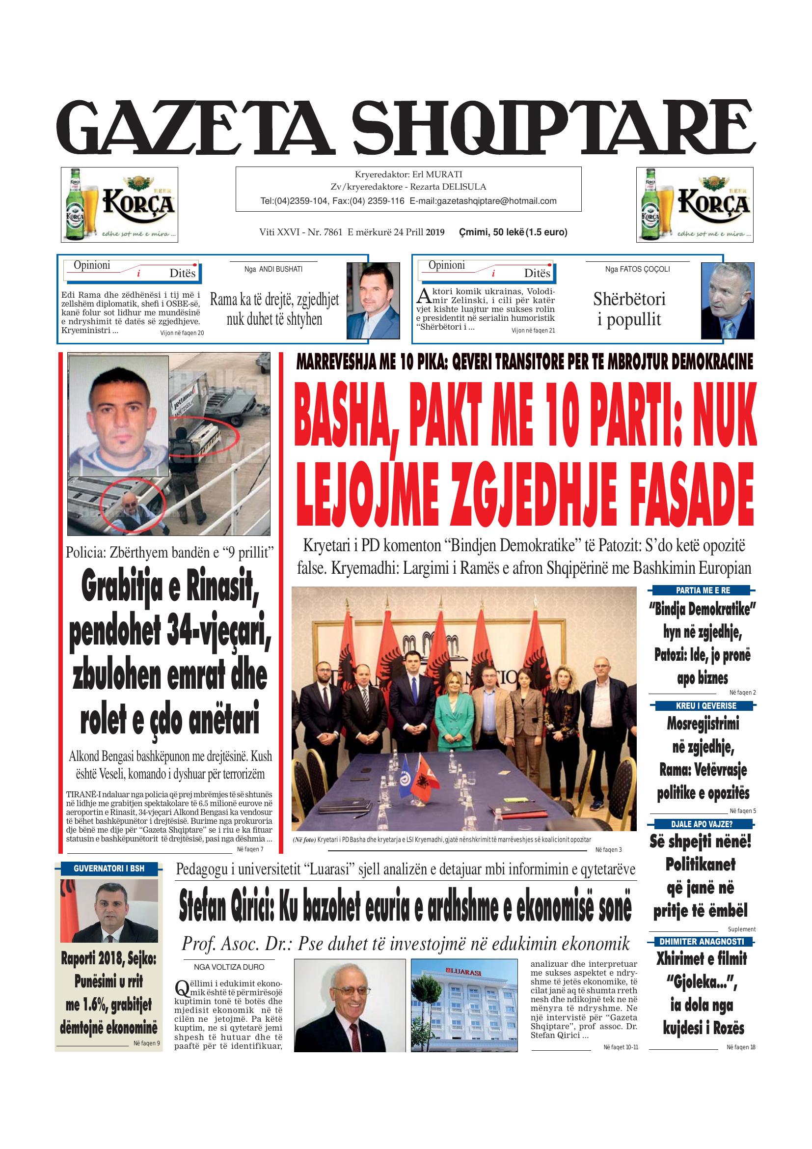 Gazeta Shqiptare 2019-04-24