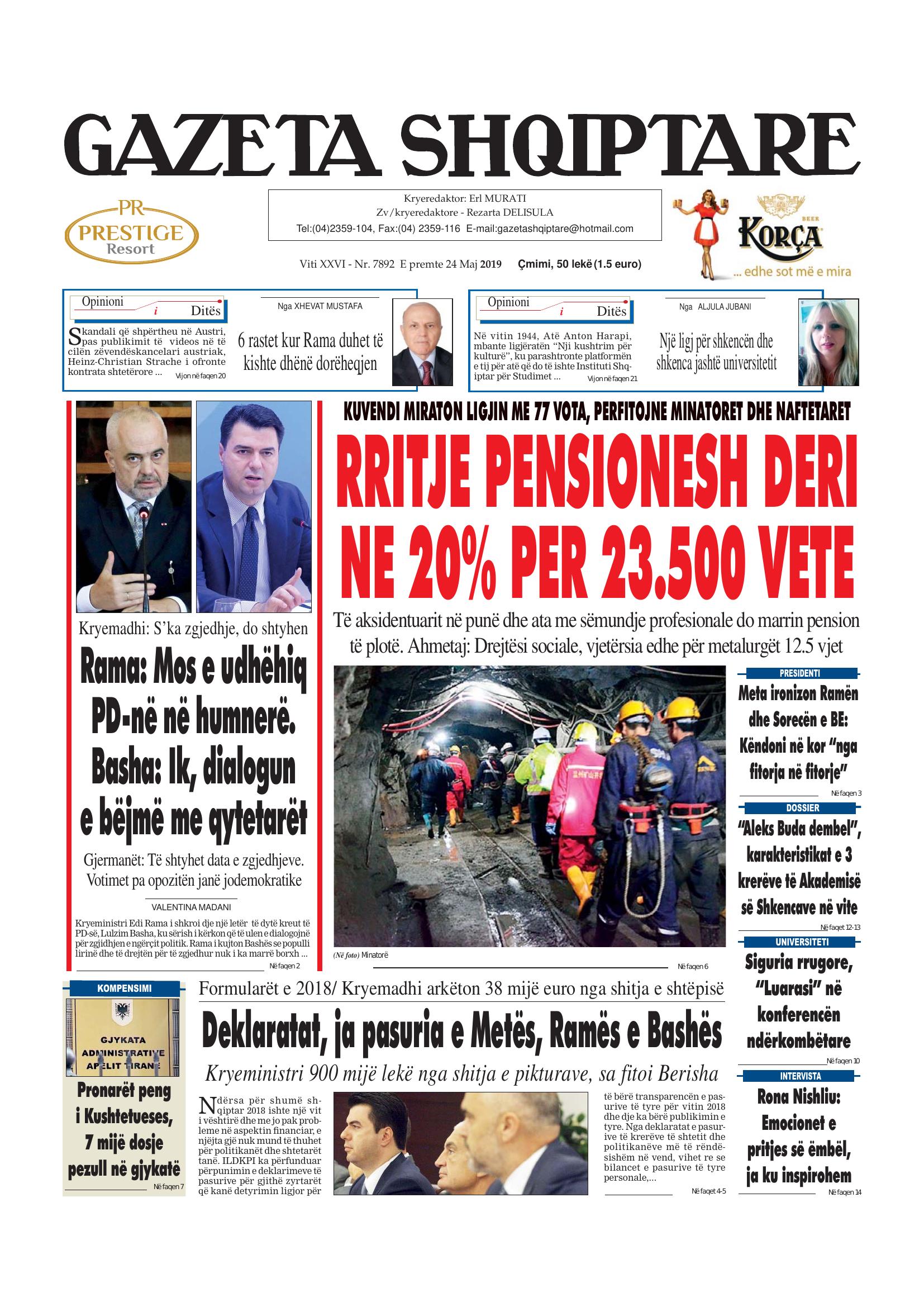 Gazeta Shqiptare 2019-05-24