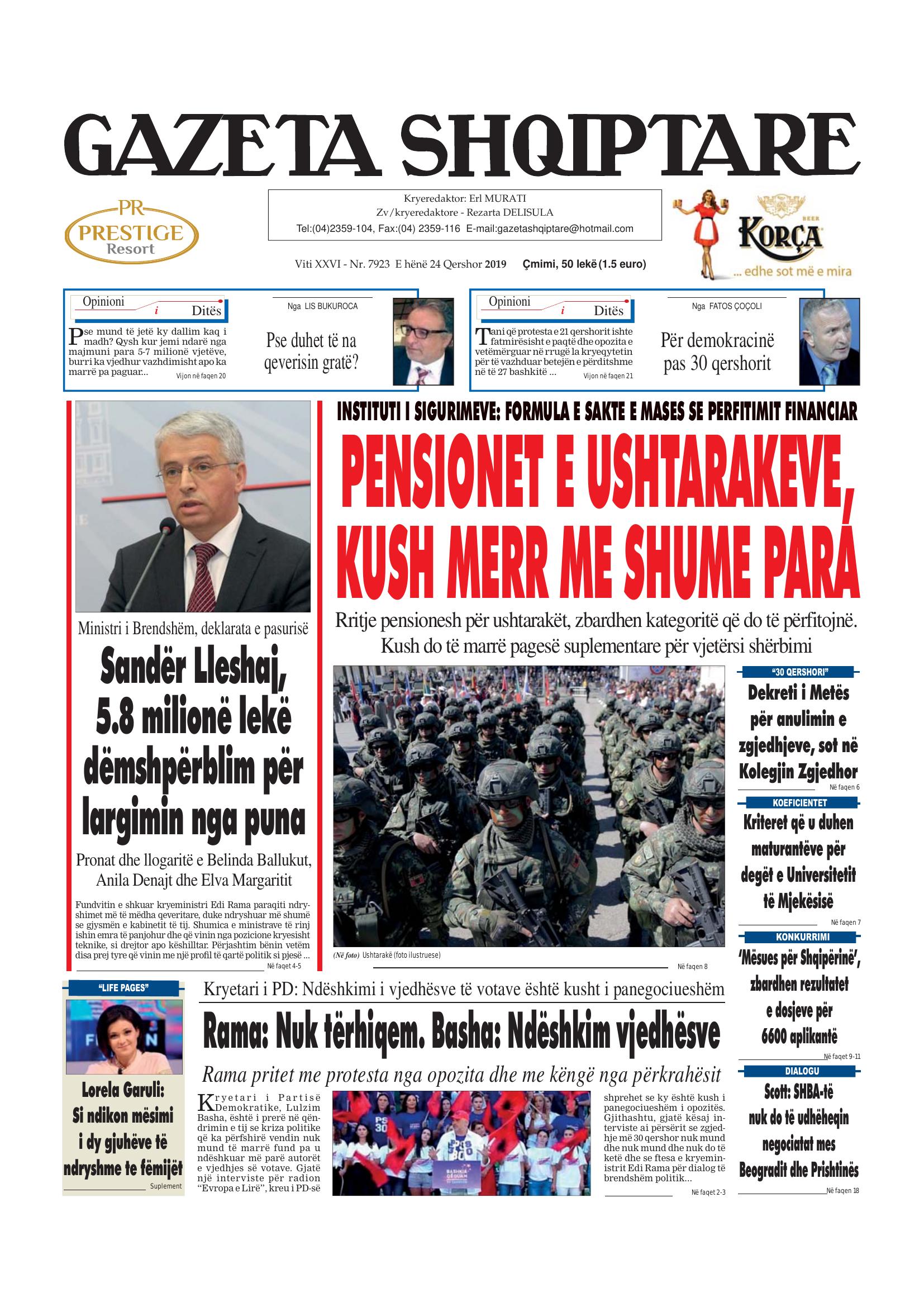 Gazeta Shqiptare 2019-06-24