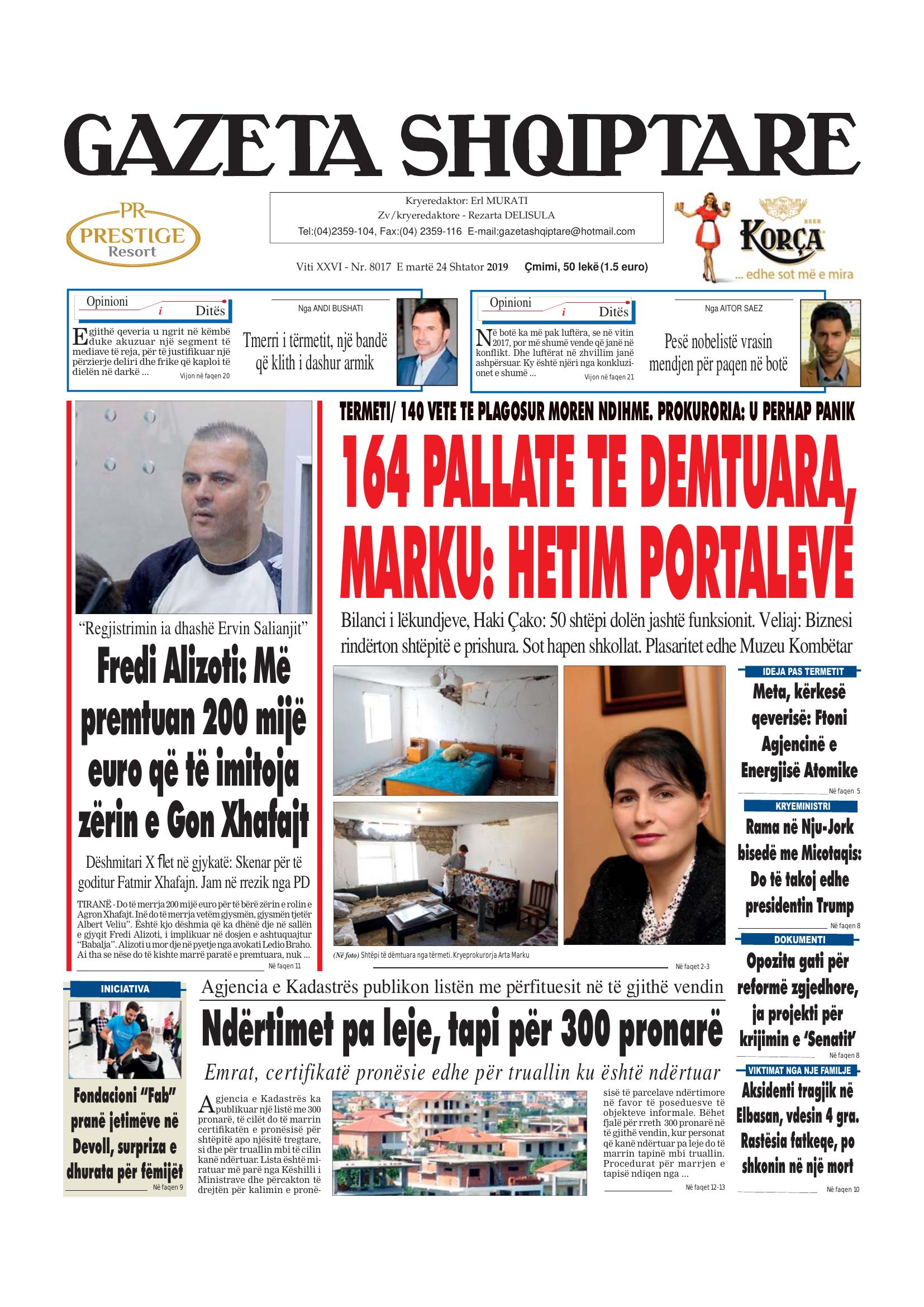 Gazeta Shqiptare 2019-09-24