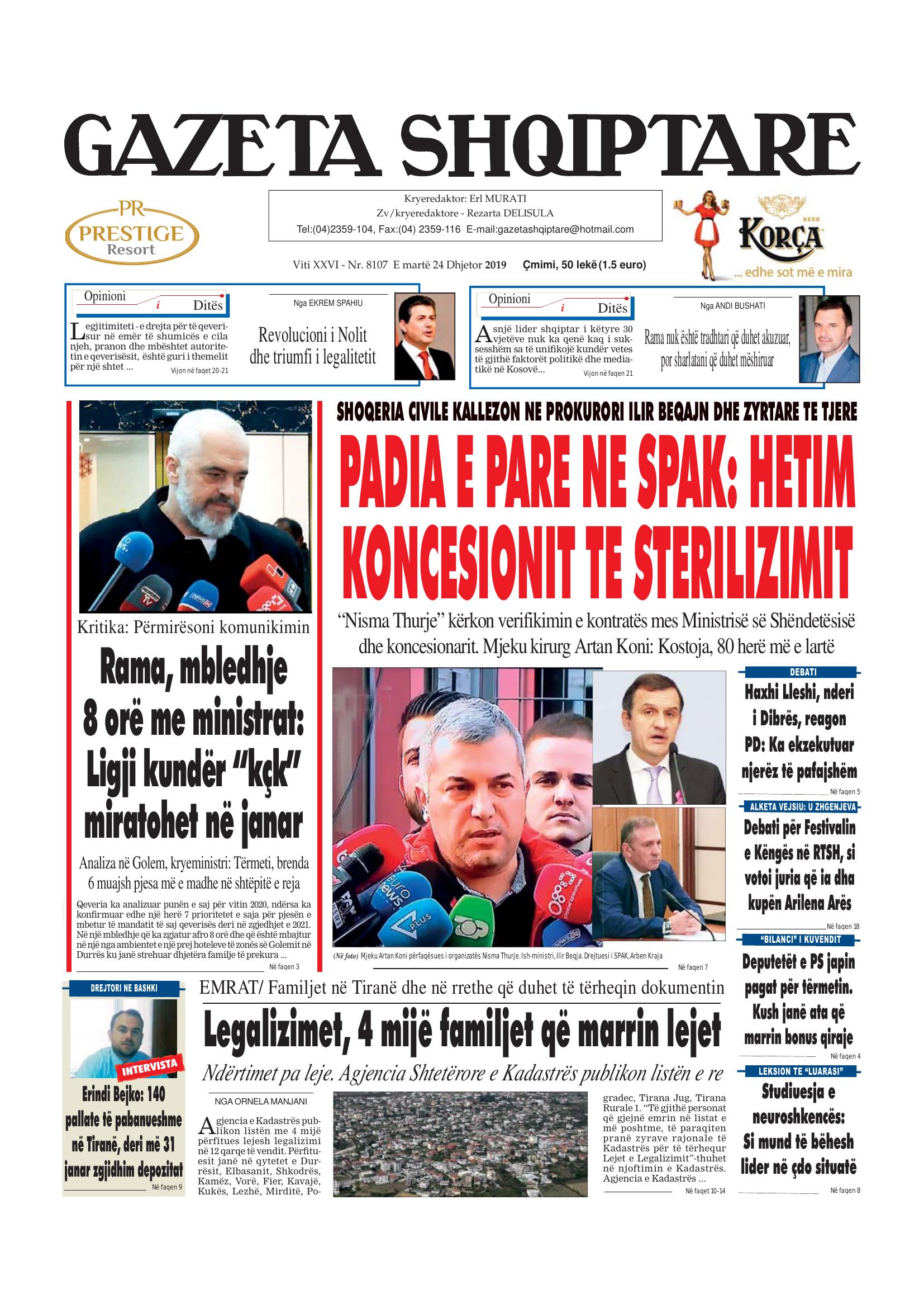 Gazeta Shqiptare 2019-12-24