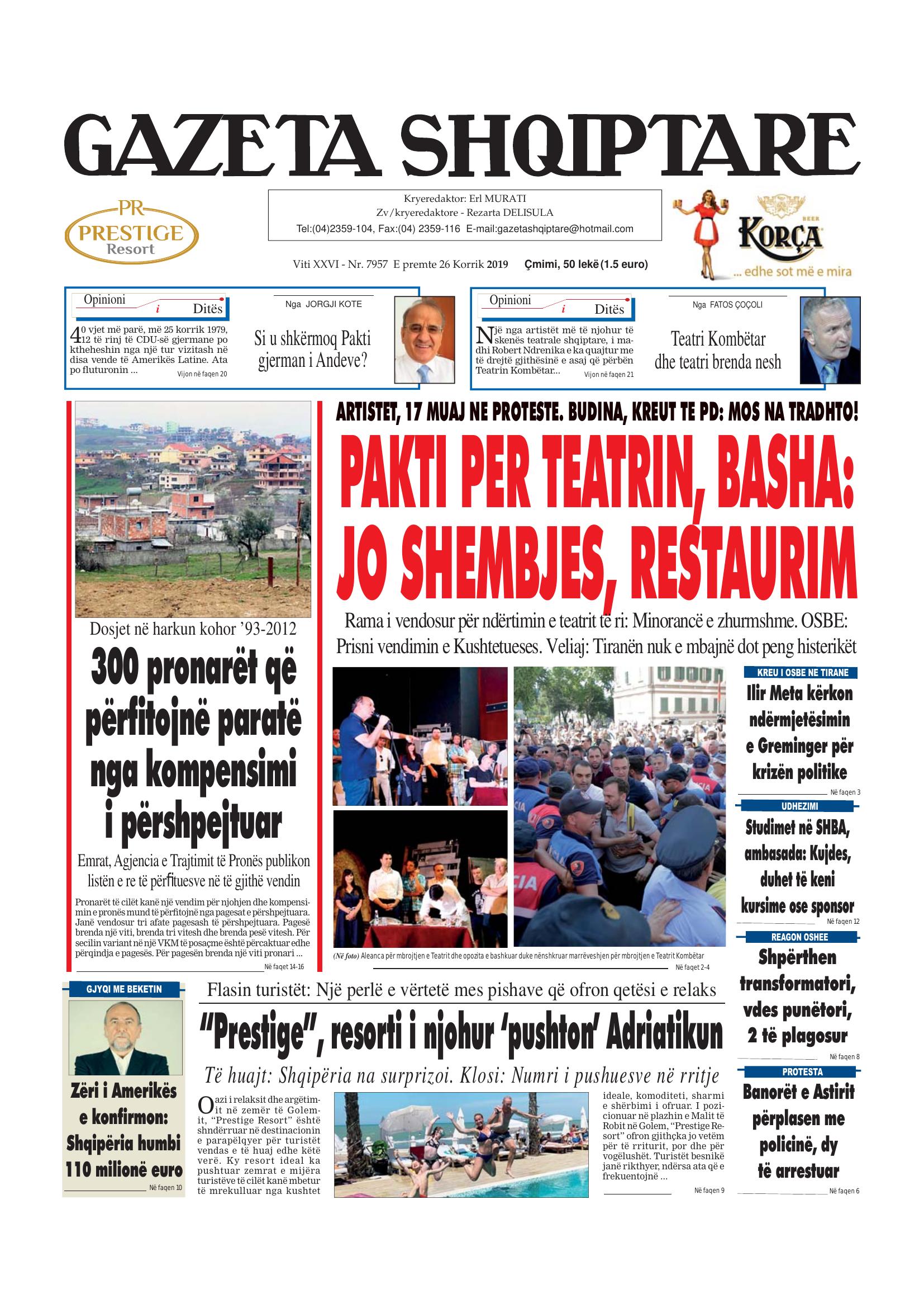 Gazeta Shqiptare 2019-07-26