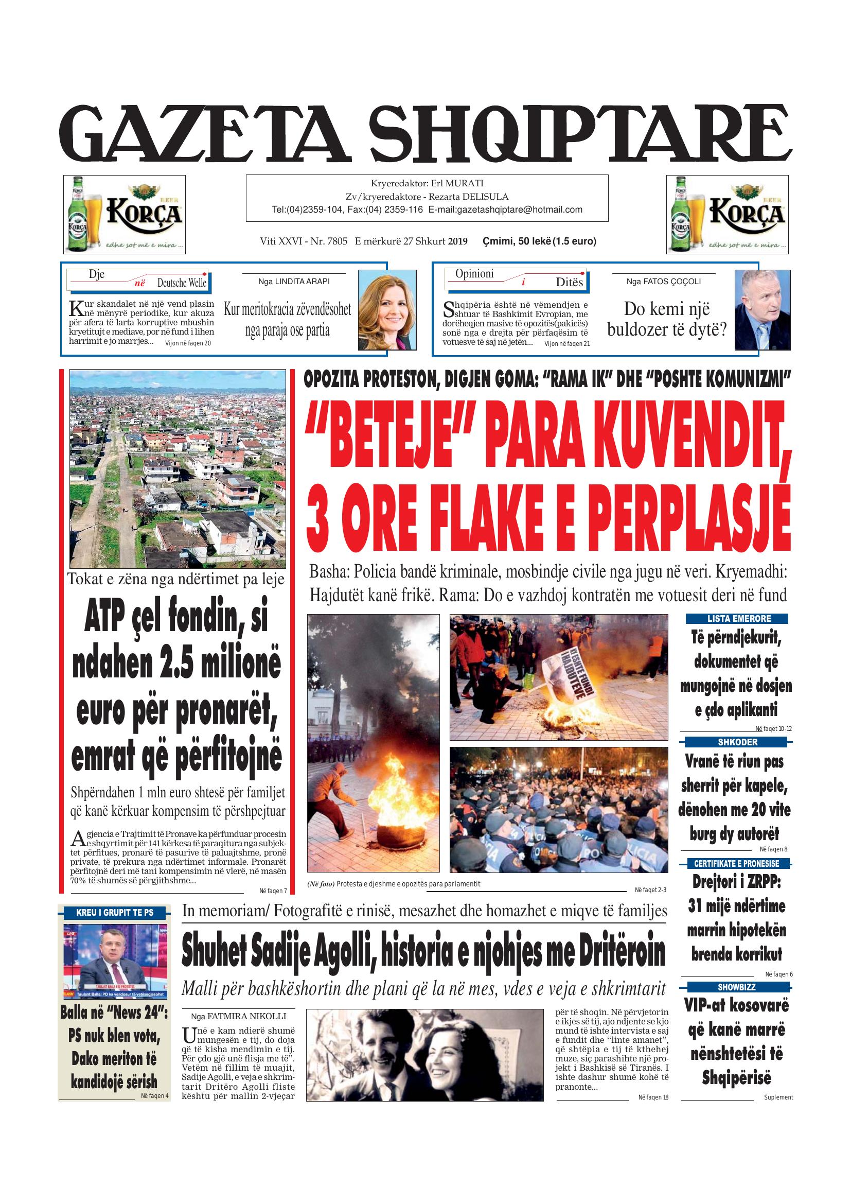 Gazeta Shqiptare 2019-02-27