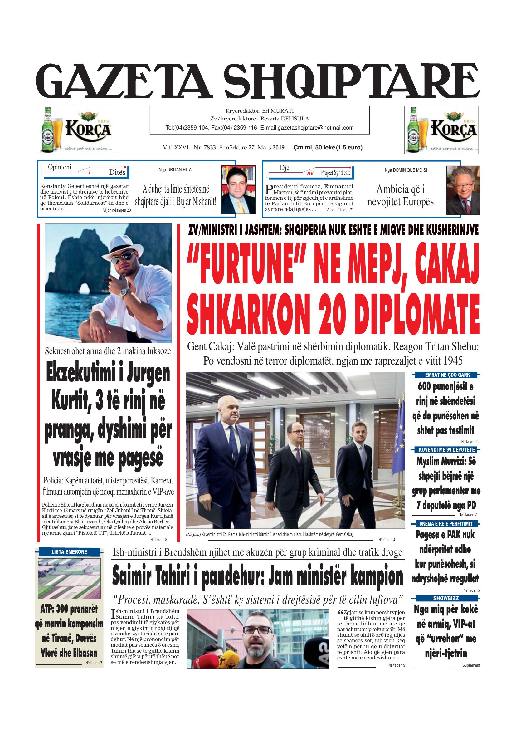 Gazeta Shqiptare 2019-03-27