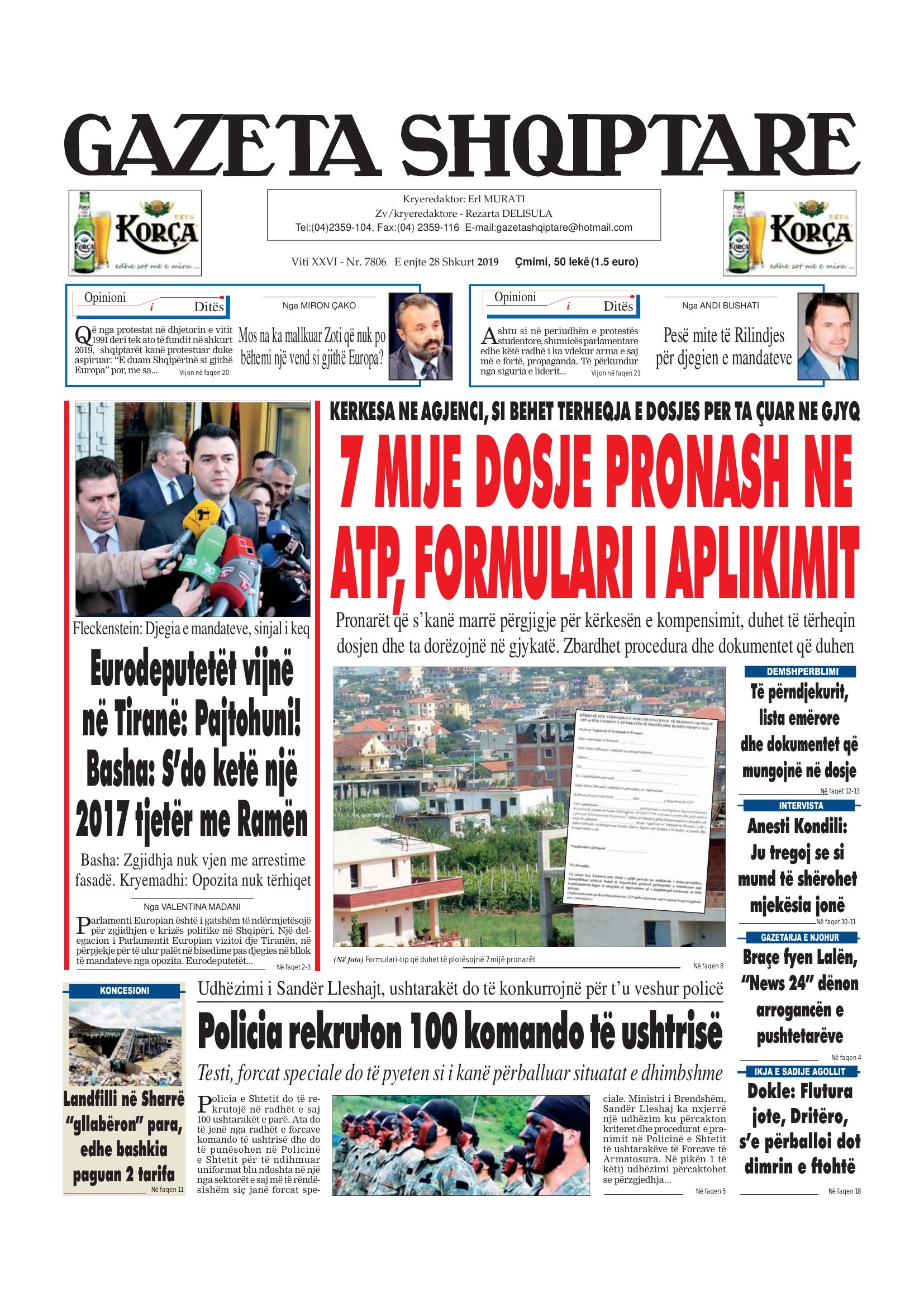 Gazeta Shqiptare 2019-02-28