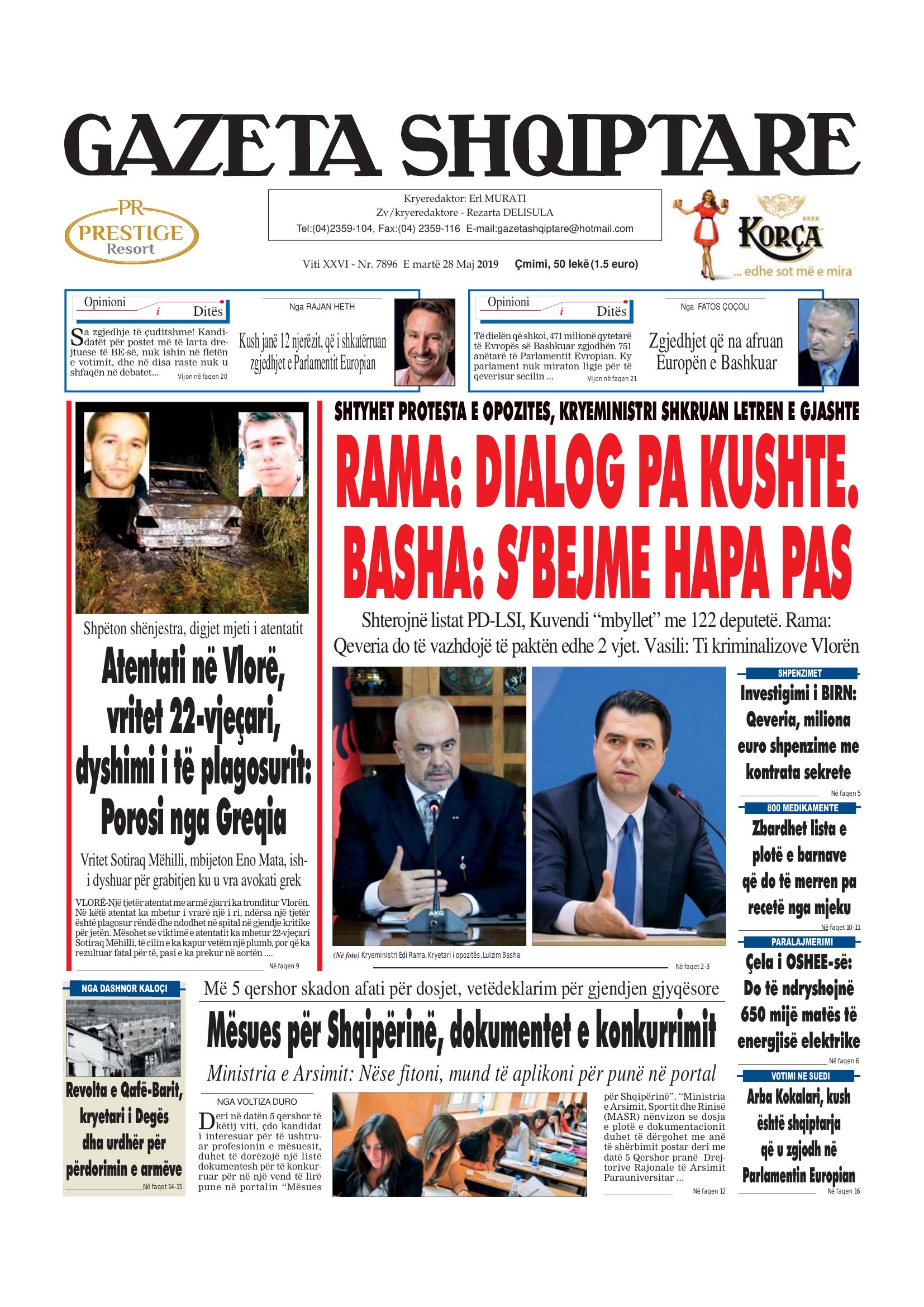 Gazeta Shqiptare 2019-05-28