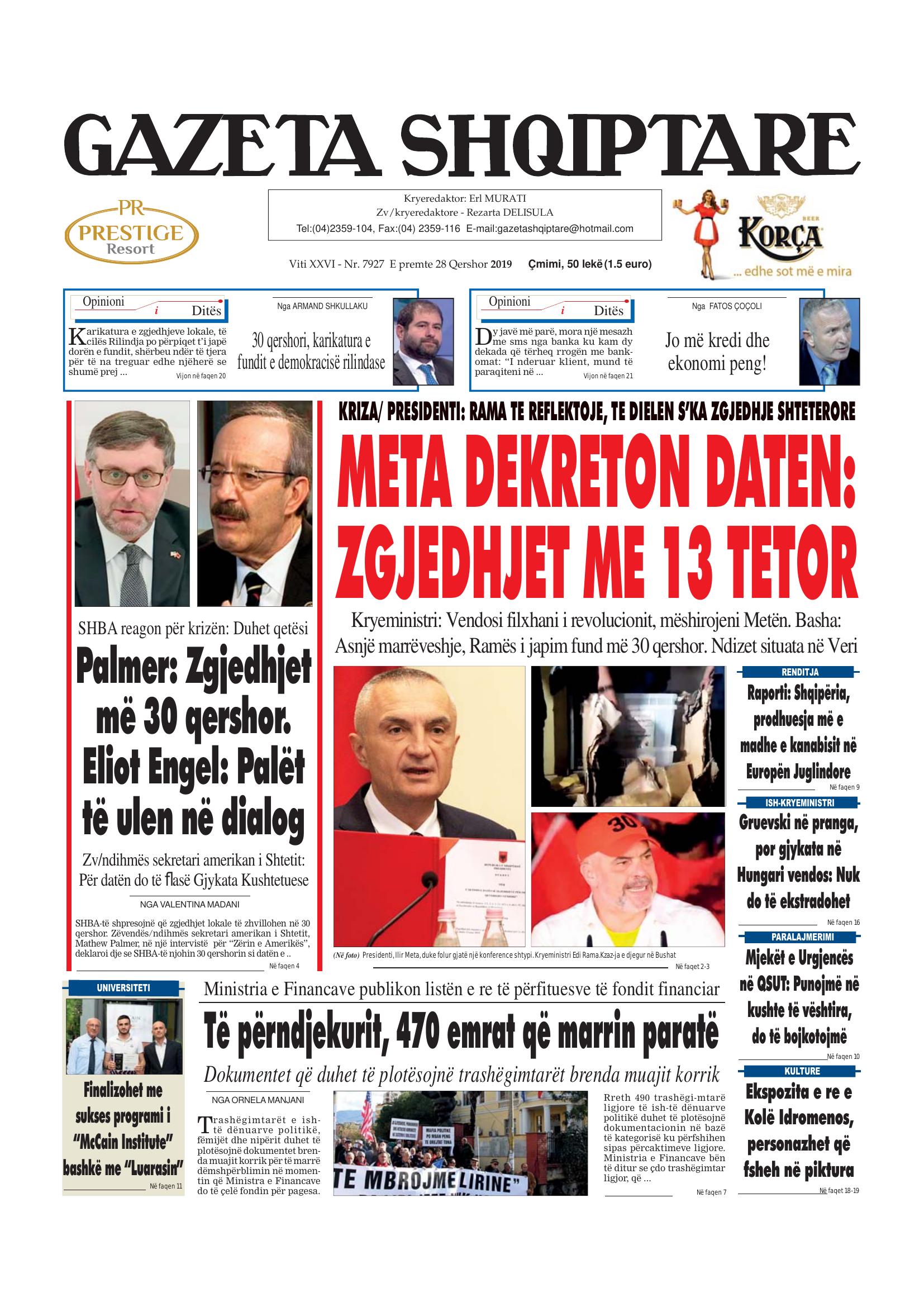 Gazeta Shqiptare 2019-06-28