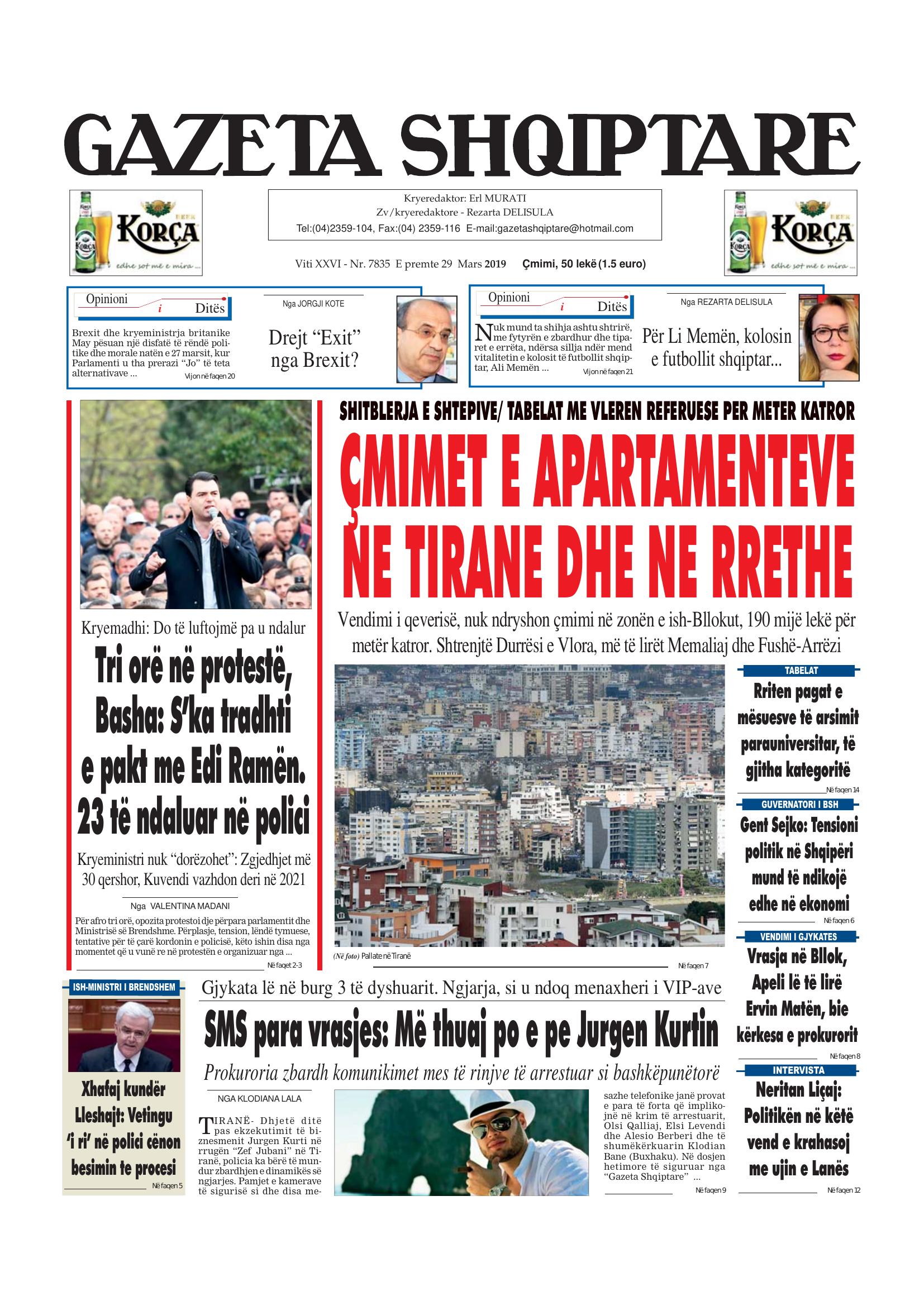 Gazeta Shqiptare 2019-03-29