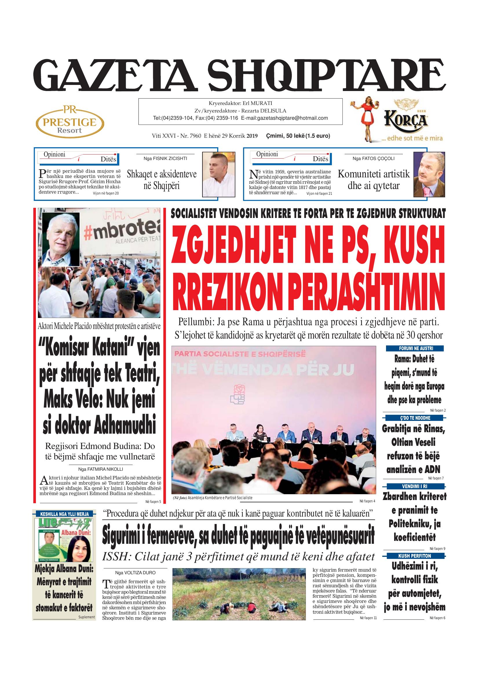 Gazeta Shqiptare 2019-07-29