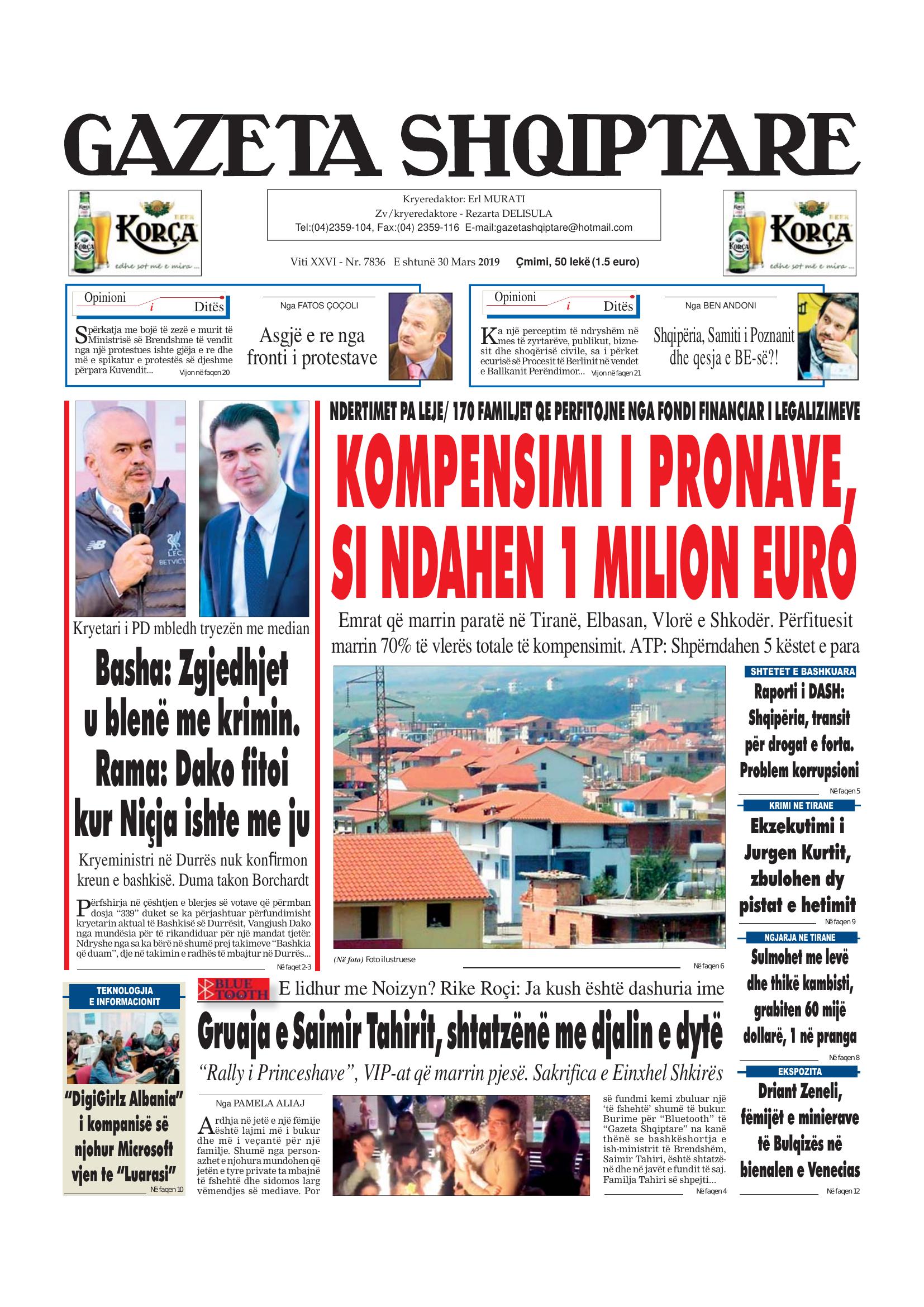 Gazeta Shqiptare 2019-03-30