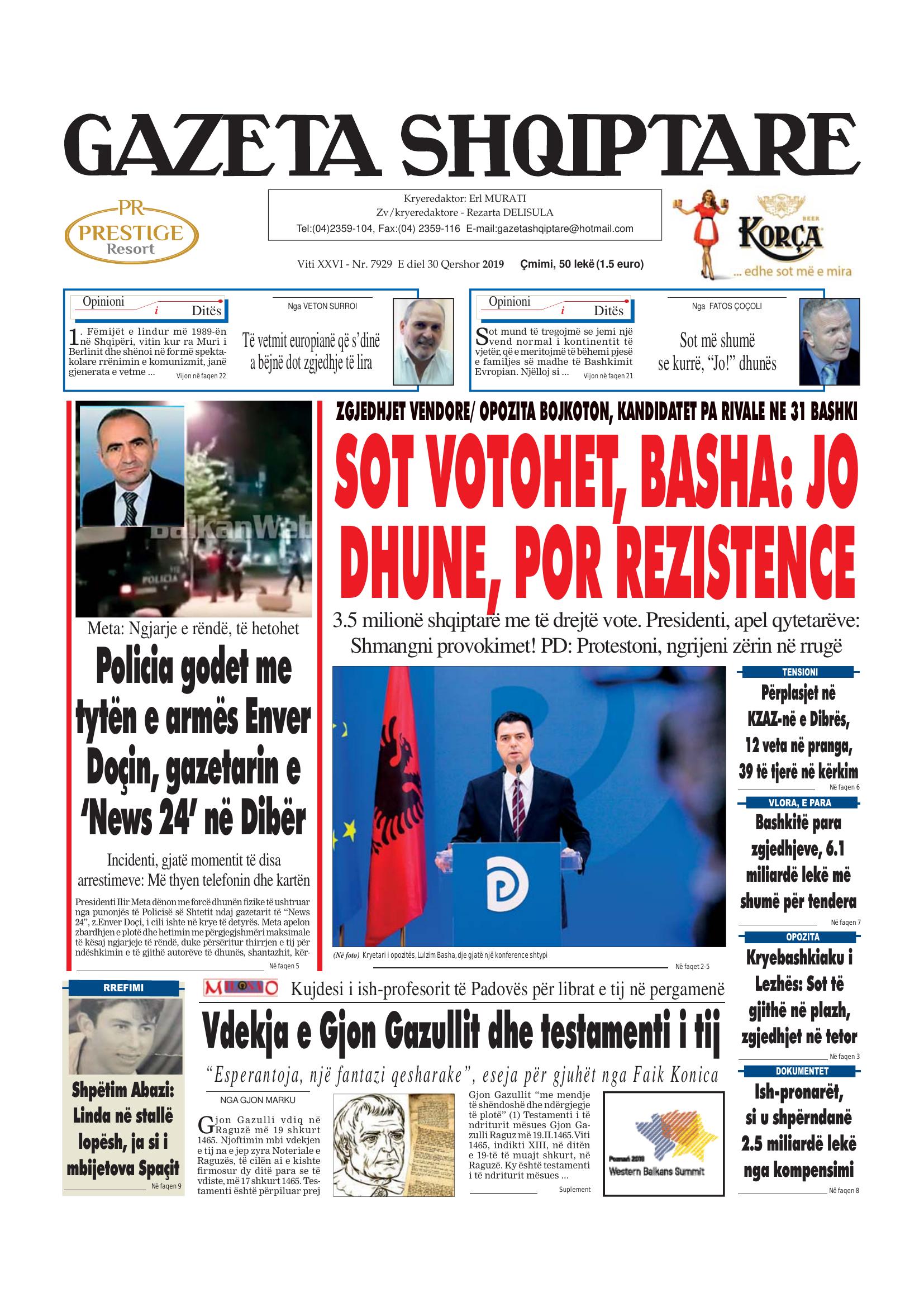 Gazeta Shqiptare 2019-06-30