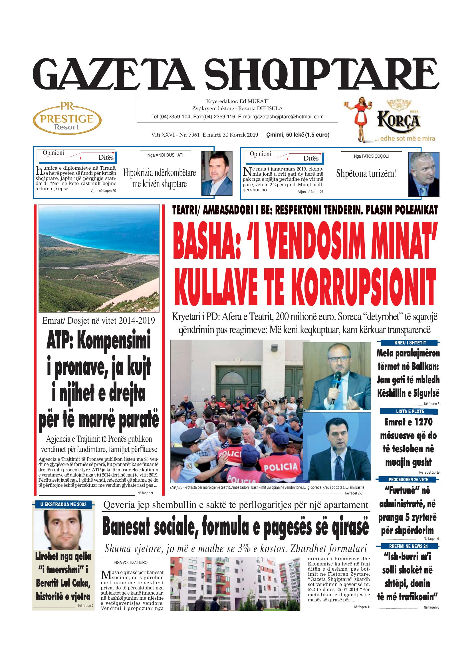 Gazeta Shqiptare 2019-07-30