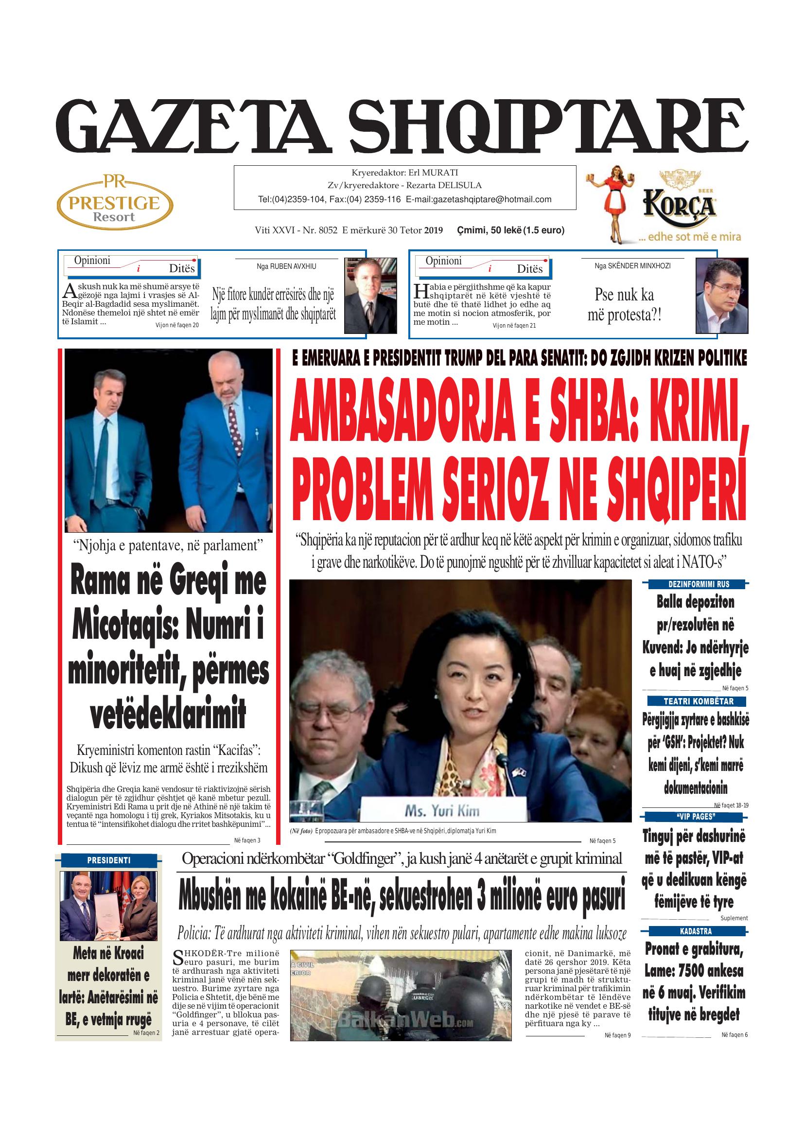 Gazeta Shqiptare 2019-10-30