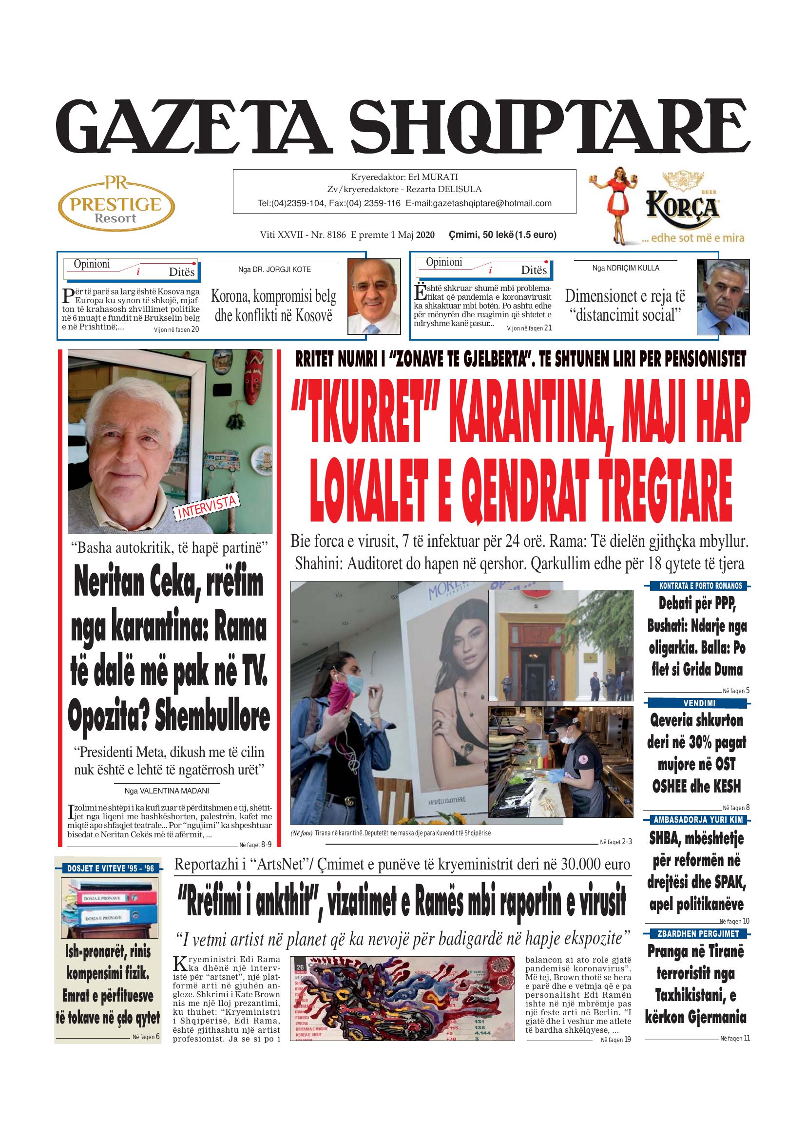 Gazeta Shqiptare 2020-05-01