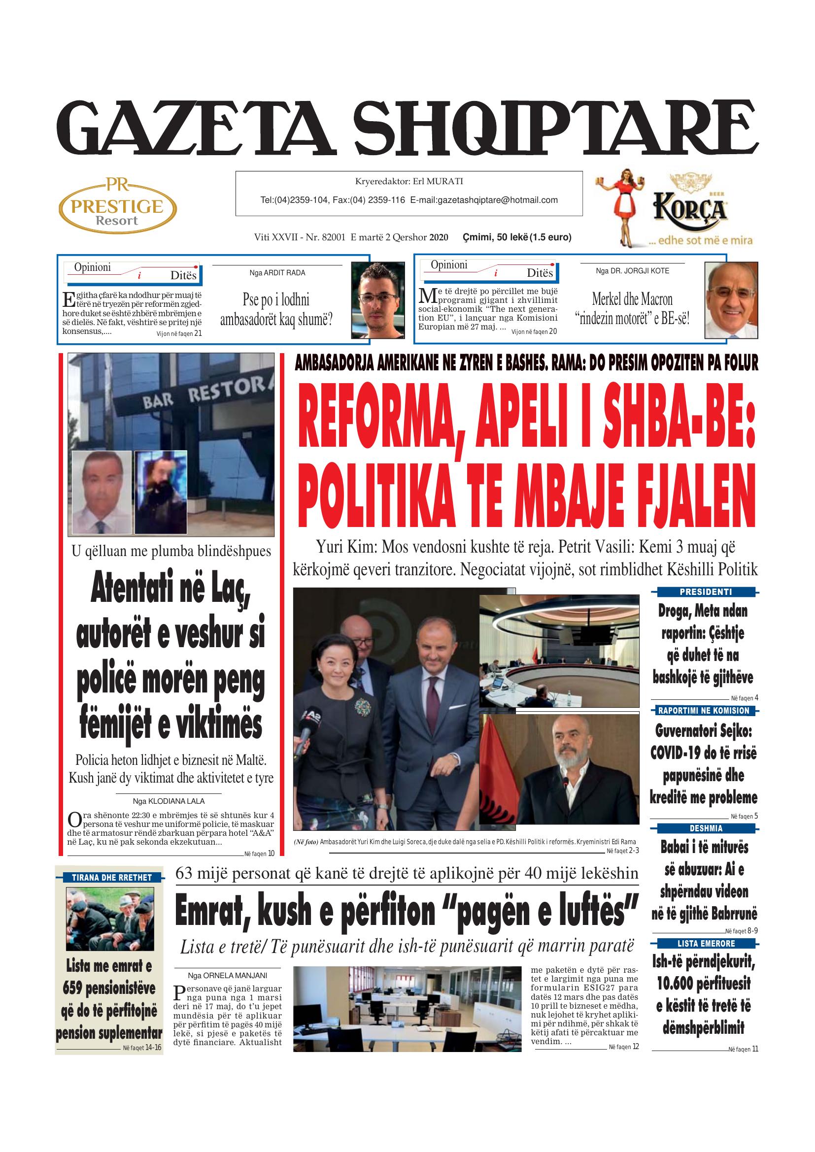 Gazeta Shqiptare 2020-06-02