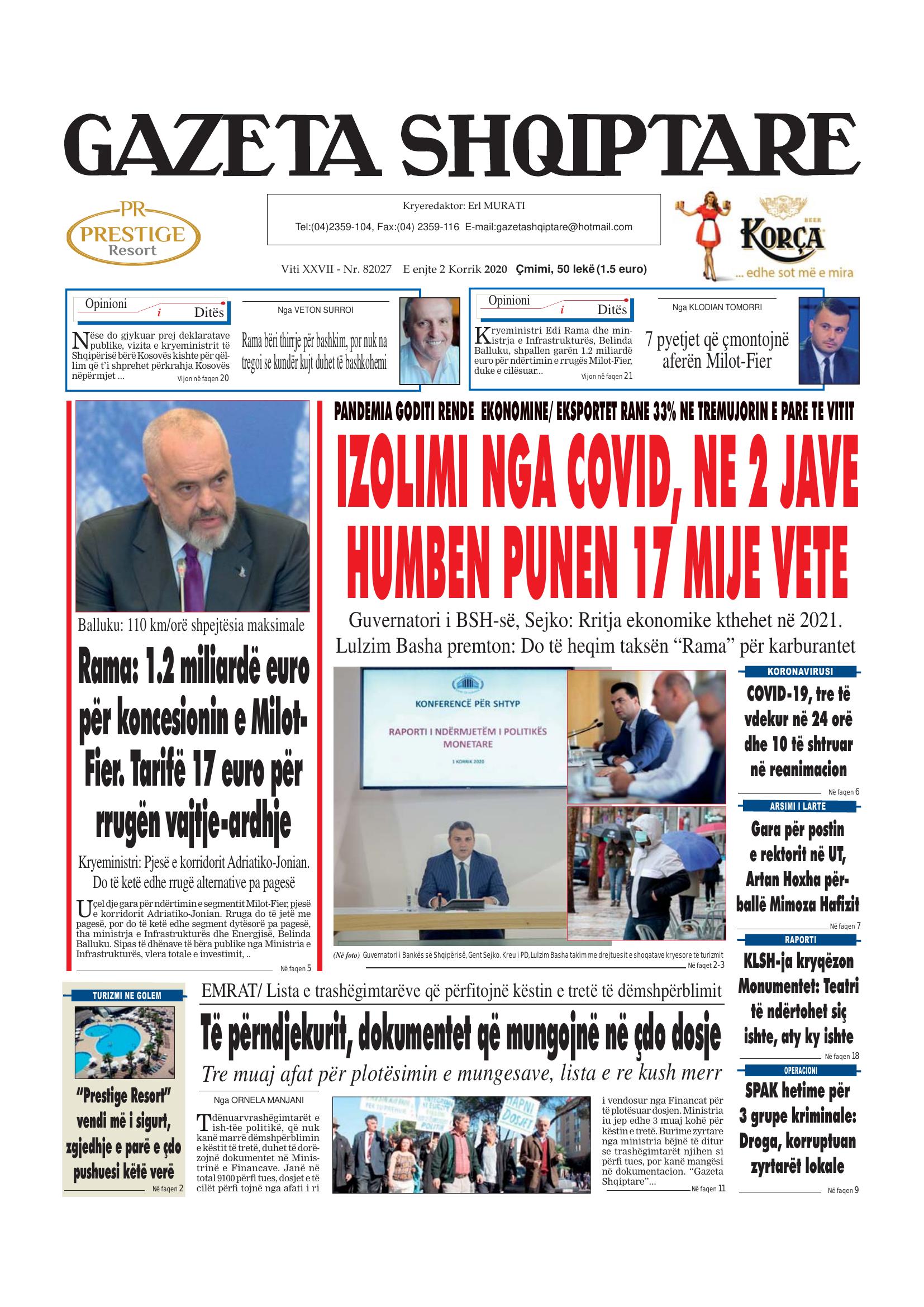 Gazeta Shqiptare 2020-07-02