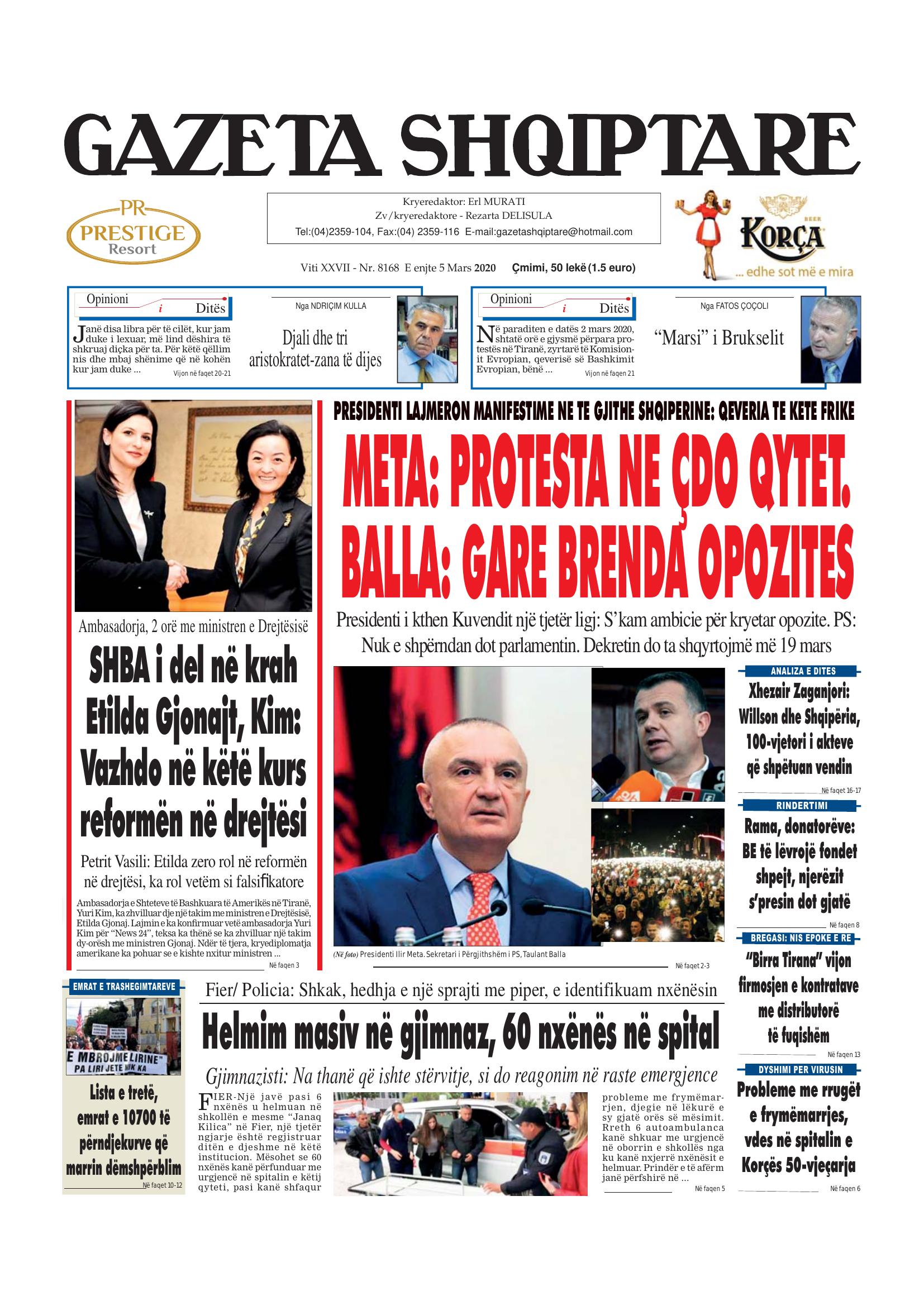 Gazeta Shqiptare 2020-03-05