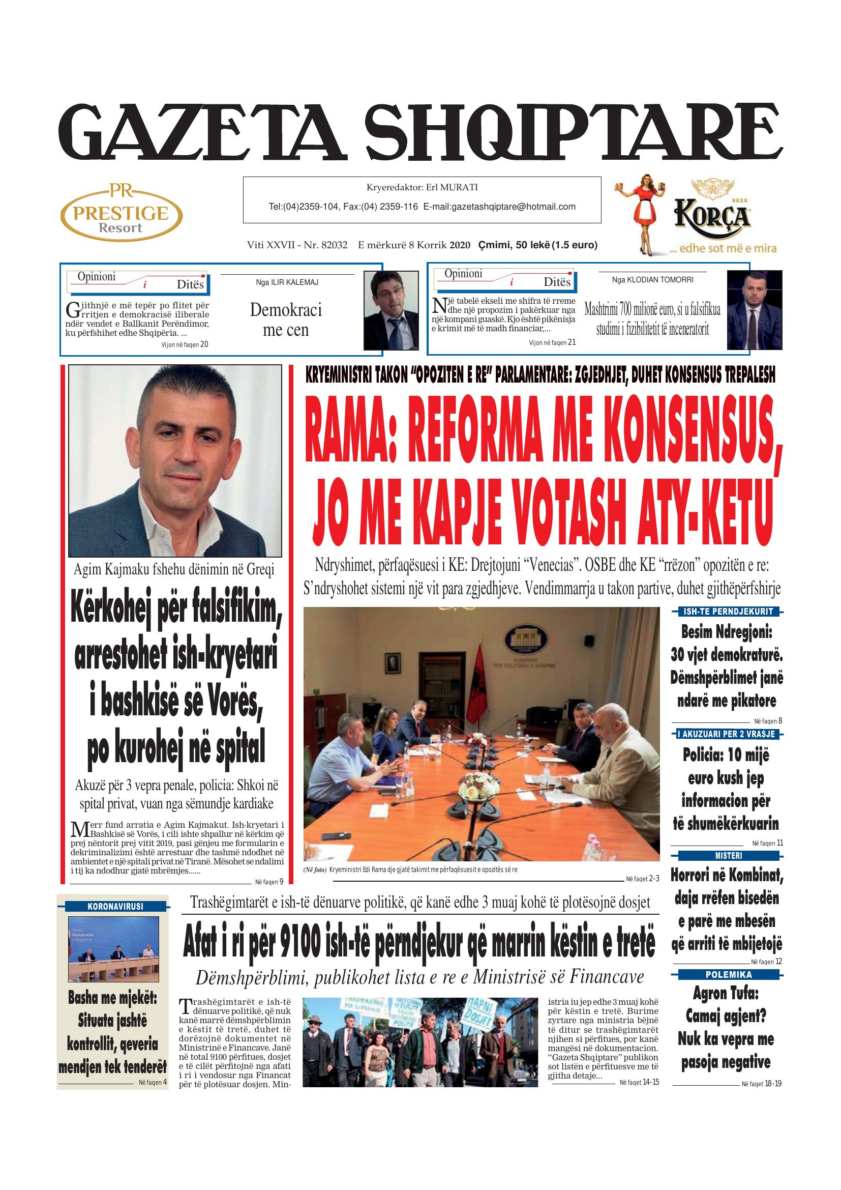 Gazeta Shqiptare 2020-07-08
