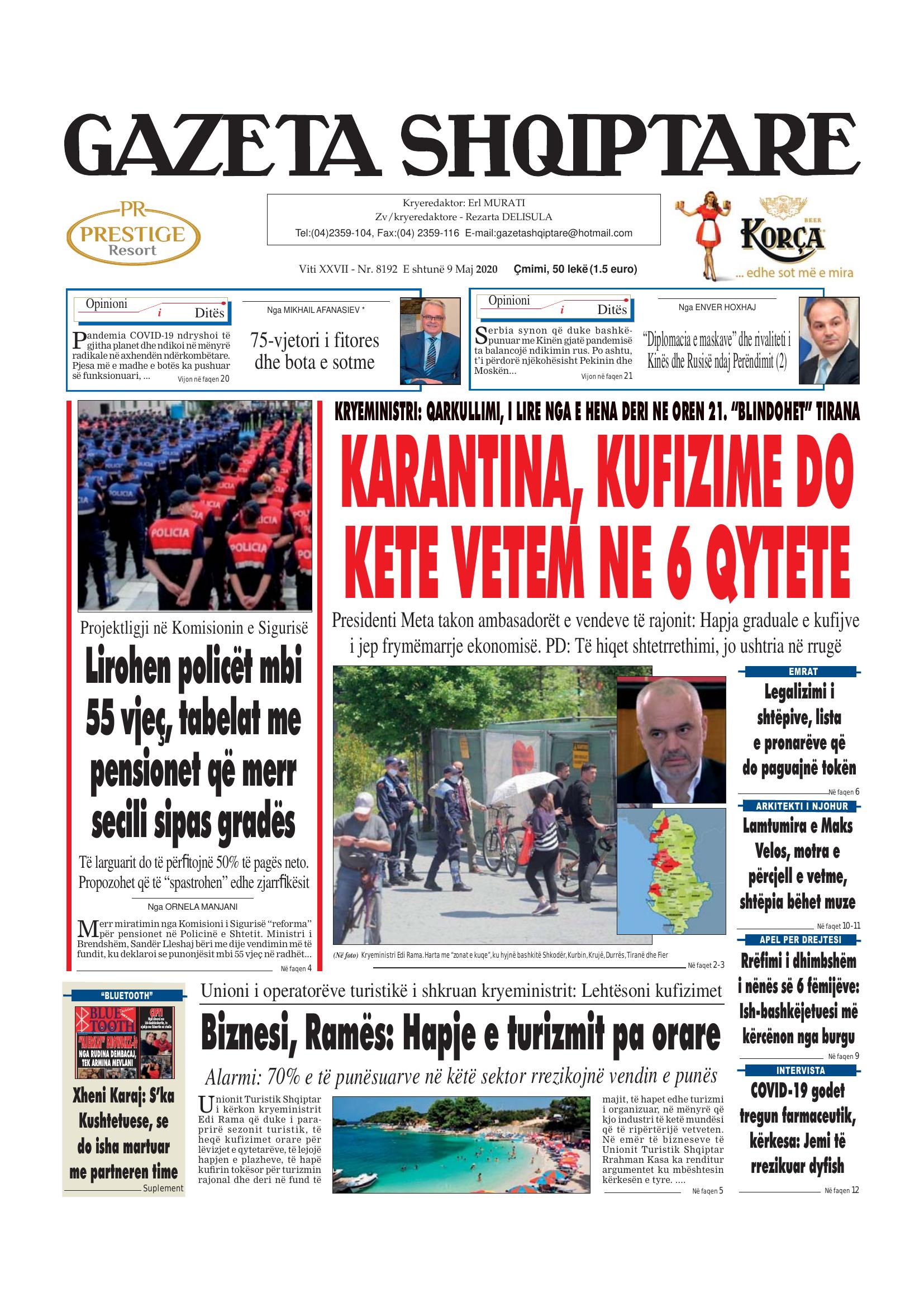 Gazeta Shqiptare 2020-05-09
