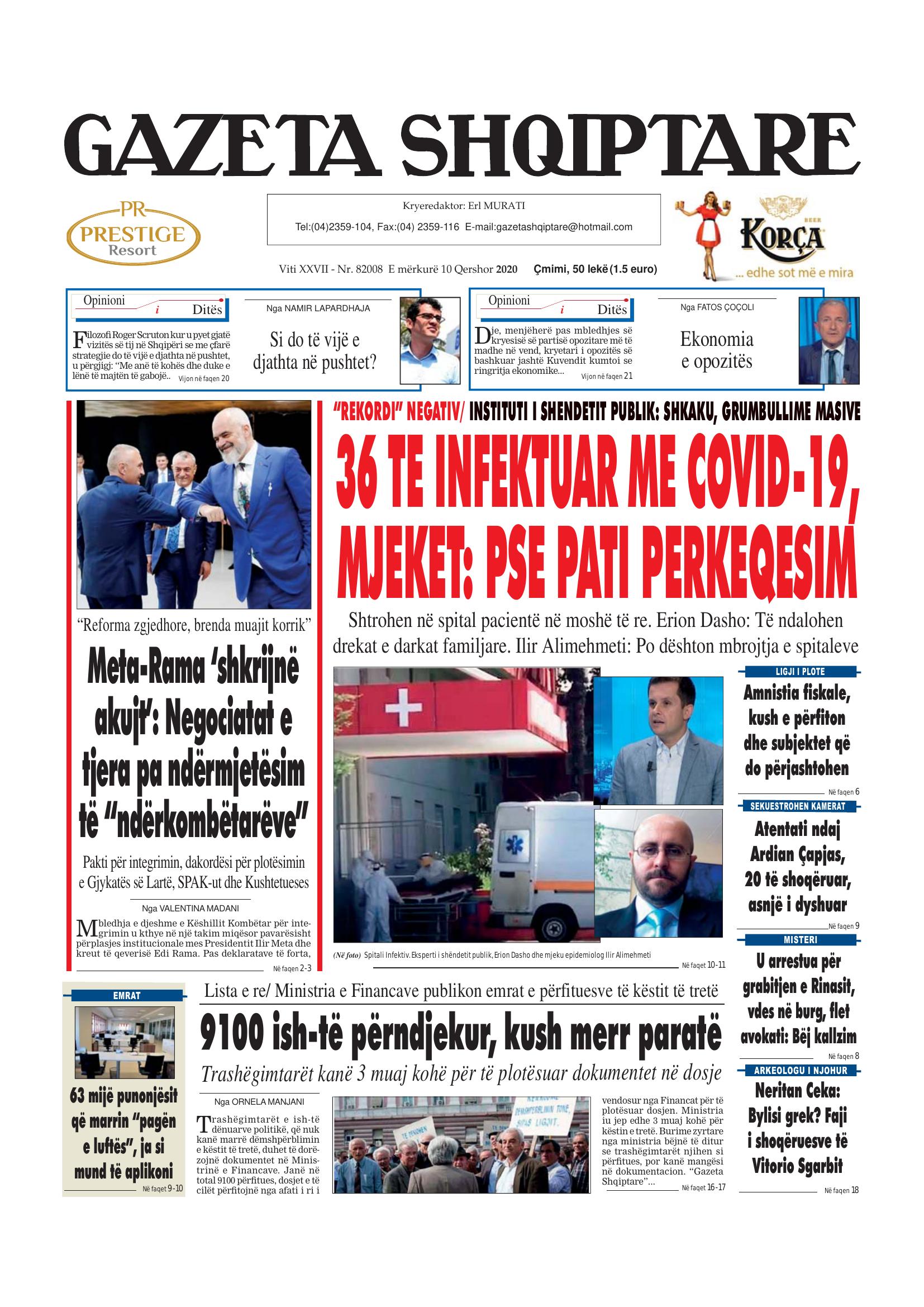 Gazeta Shqiptare 2020-06-10