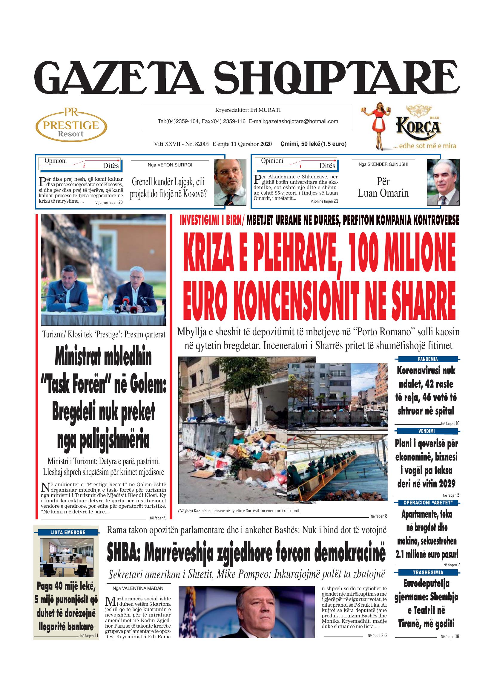 Gazeta Shqiptare 2020-06-11