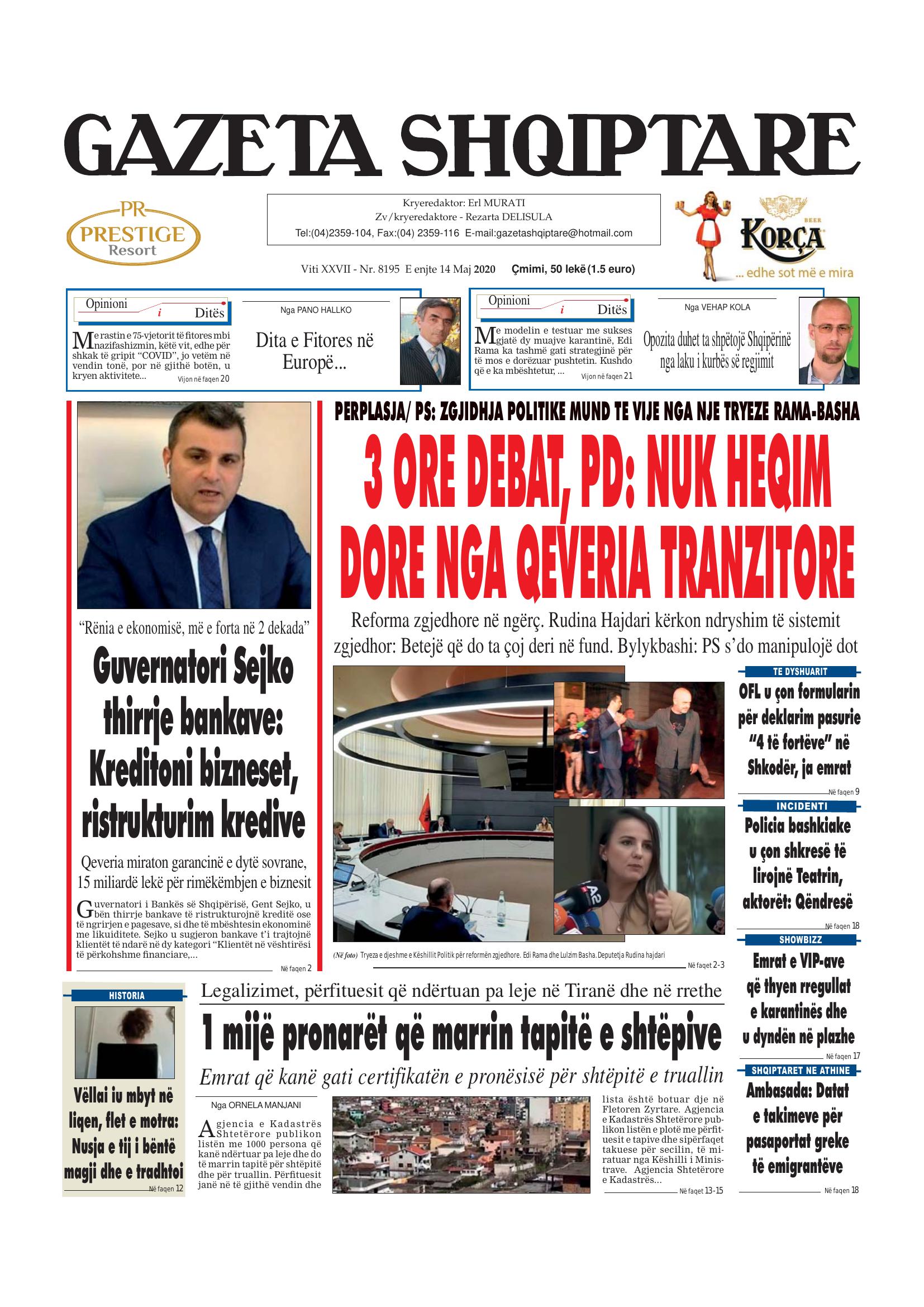 Gazeta Shqiptare 2020-05-14