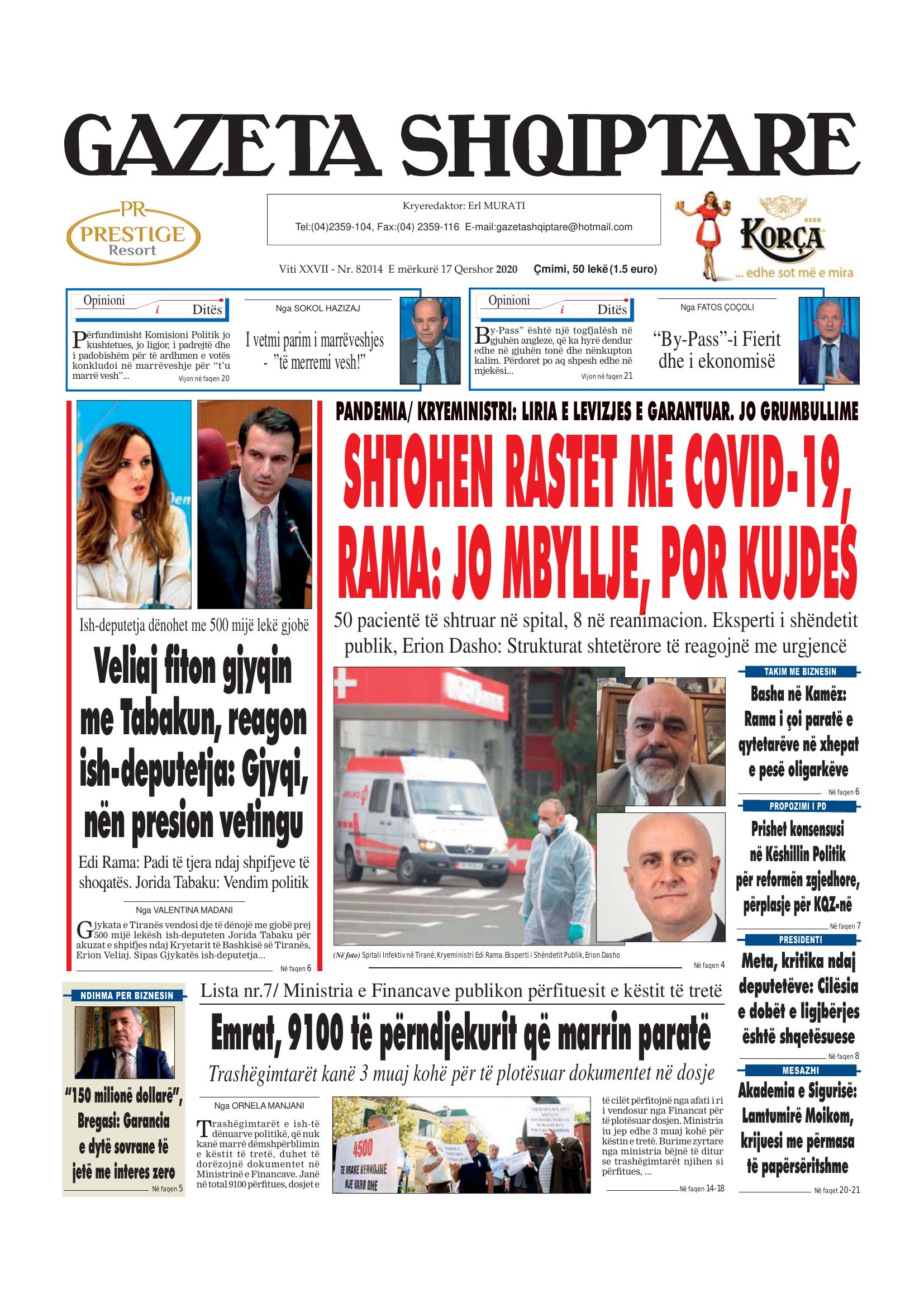 Gazeta Shqiptare 2020-06-17