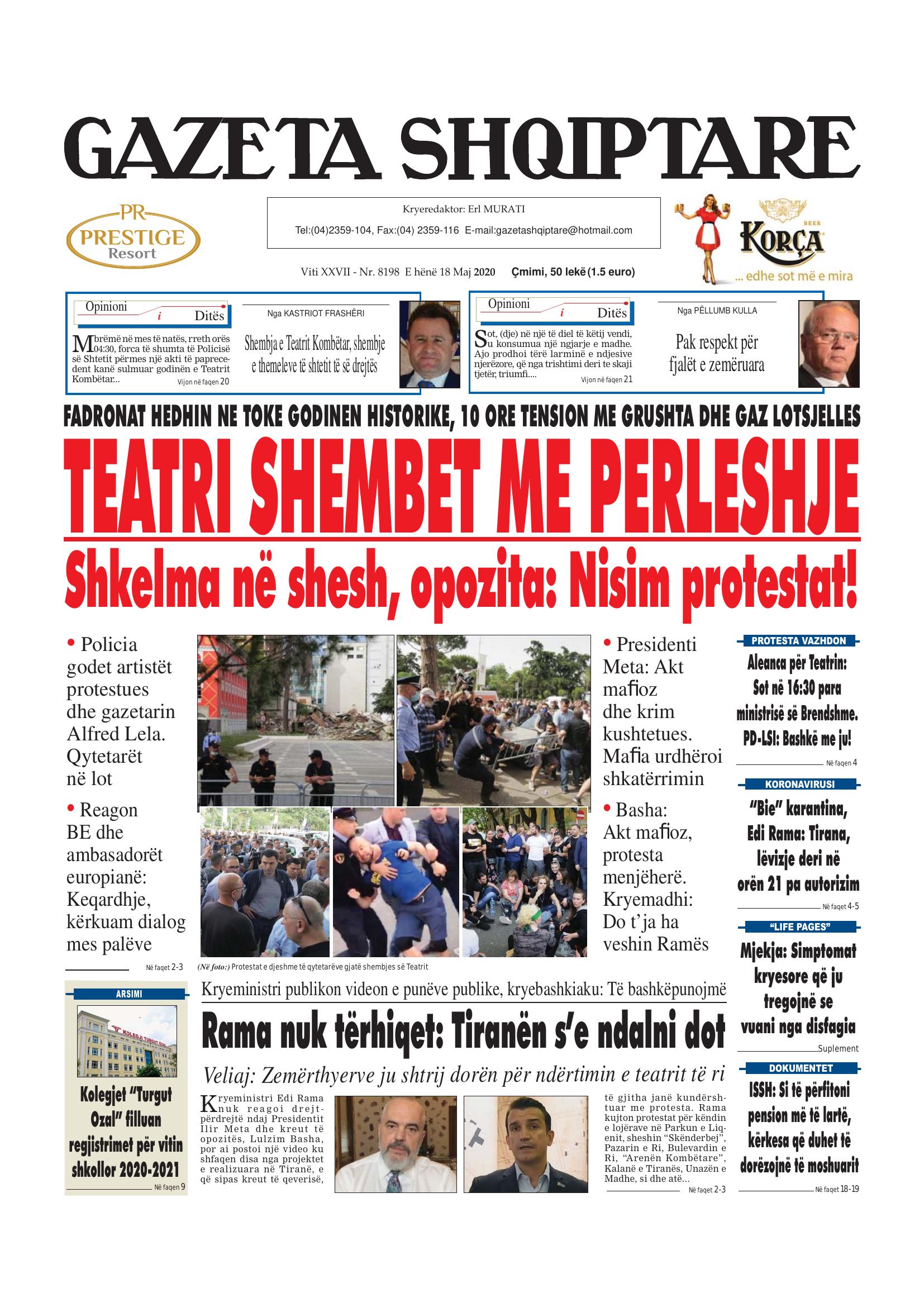 Gazeta Shqiptare 2020-05-18
