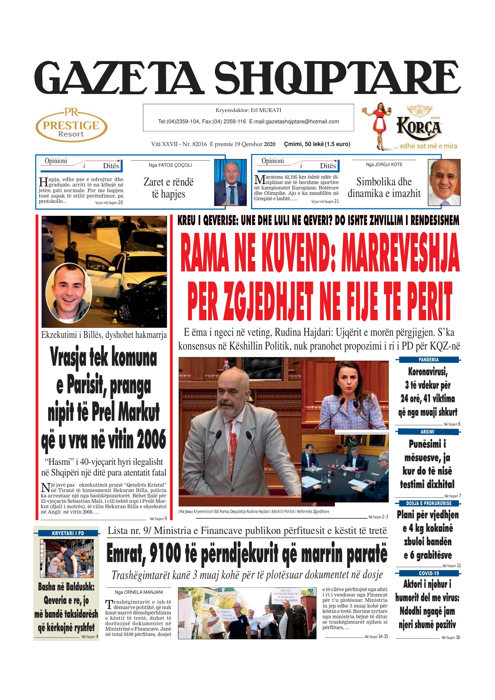Gazeta Shqiptare 2020-06-19
