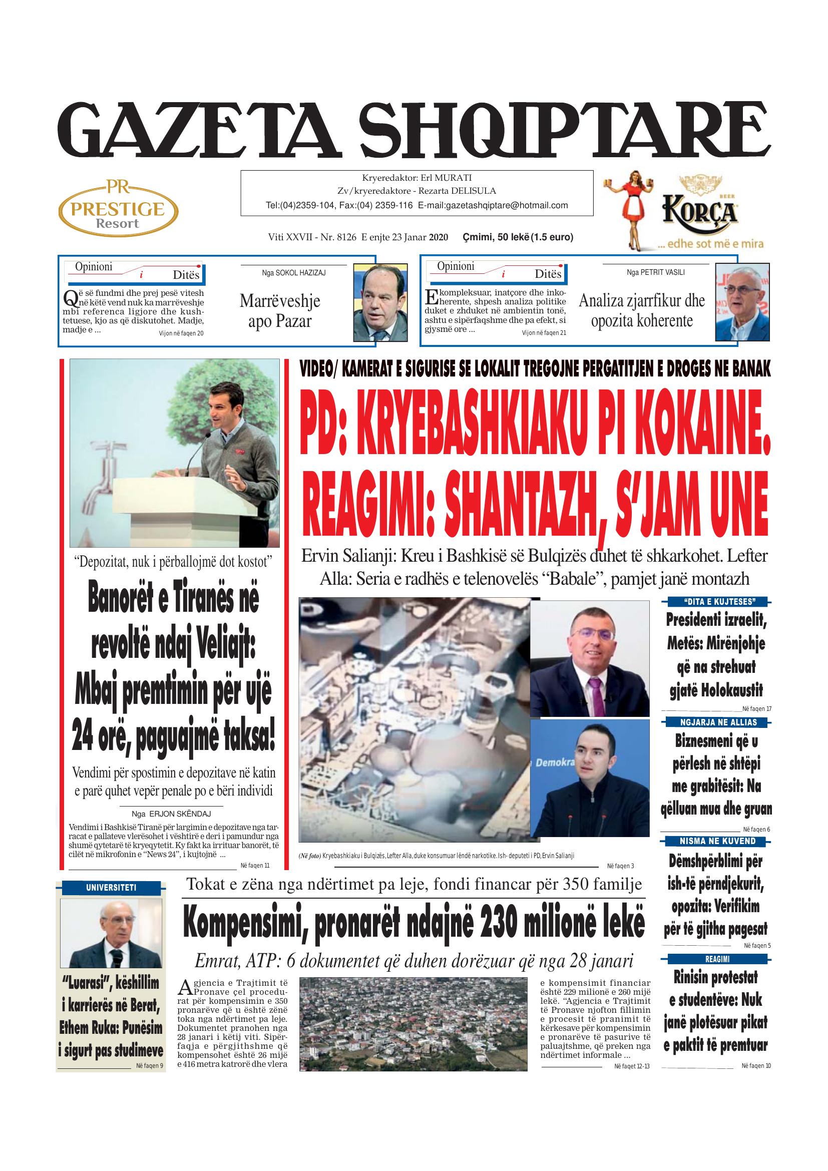 Gazeta Shqiptare 2020-01-23